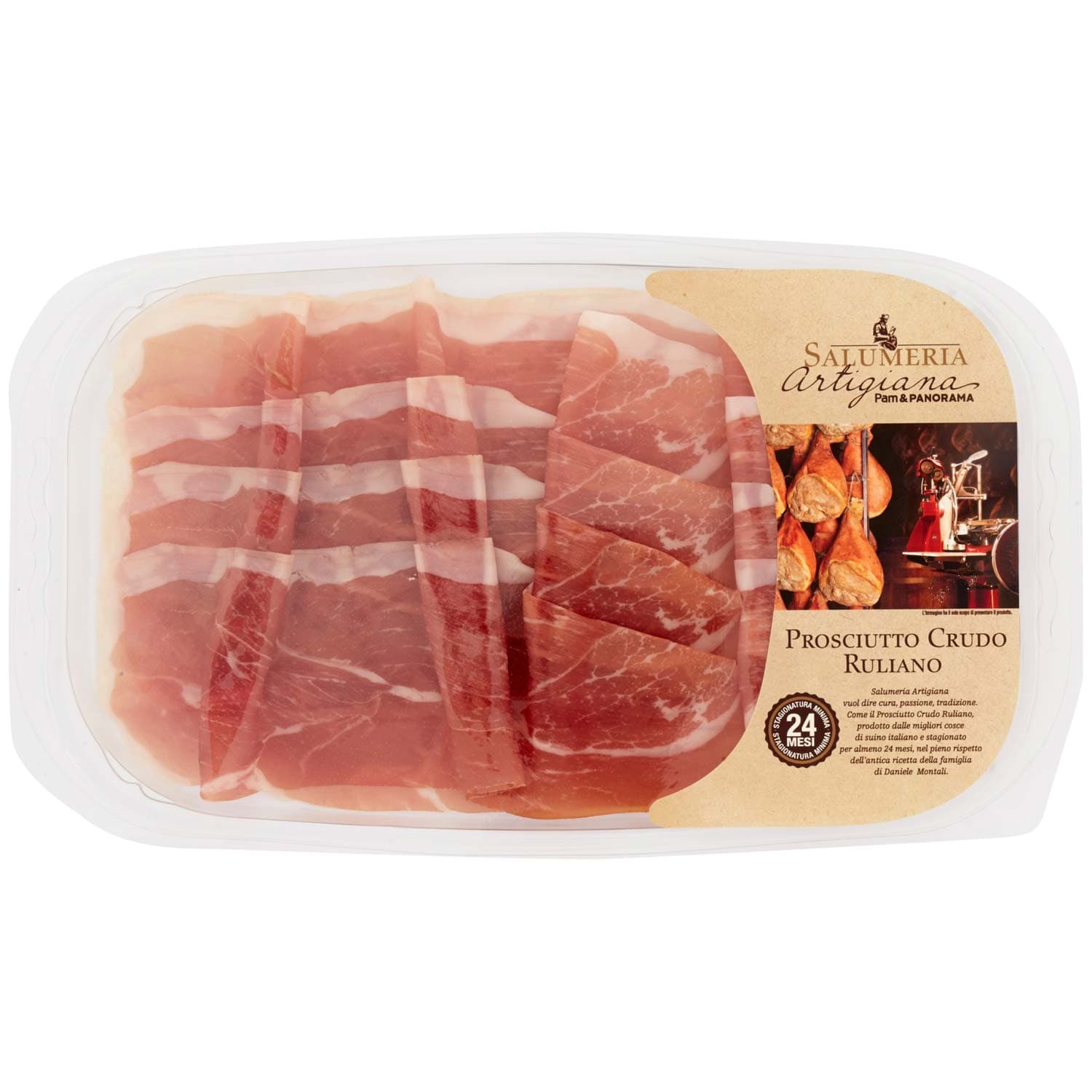 Salumeria Artigiana Prosciutto Crudo Ruliano 24 mesi 100 g – immagine 2