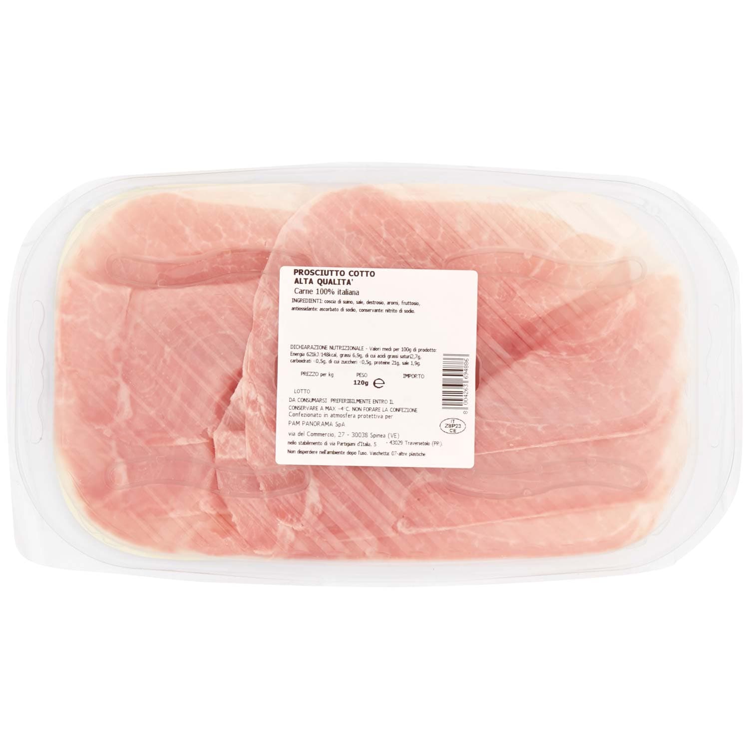 Salumeria Artigiana Prosciutto Cotto Alta Qualità 120 g – immagine 4