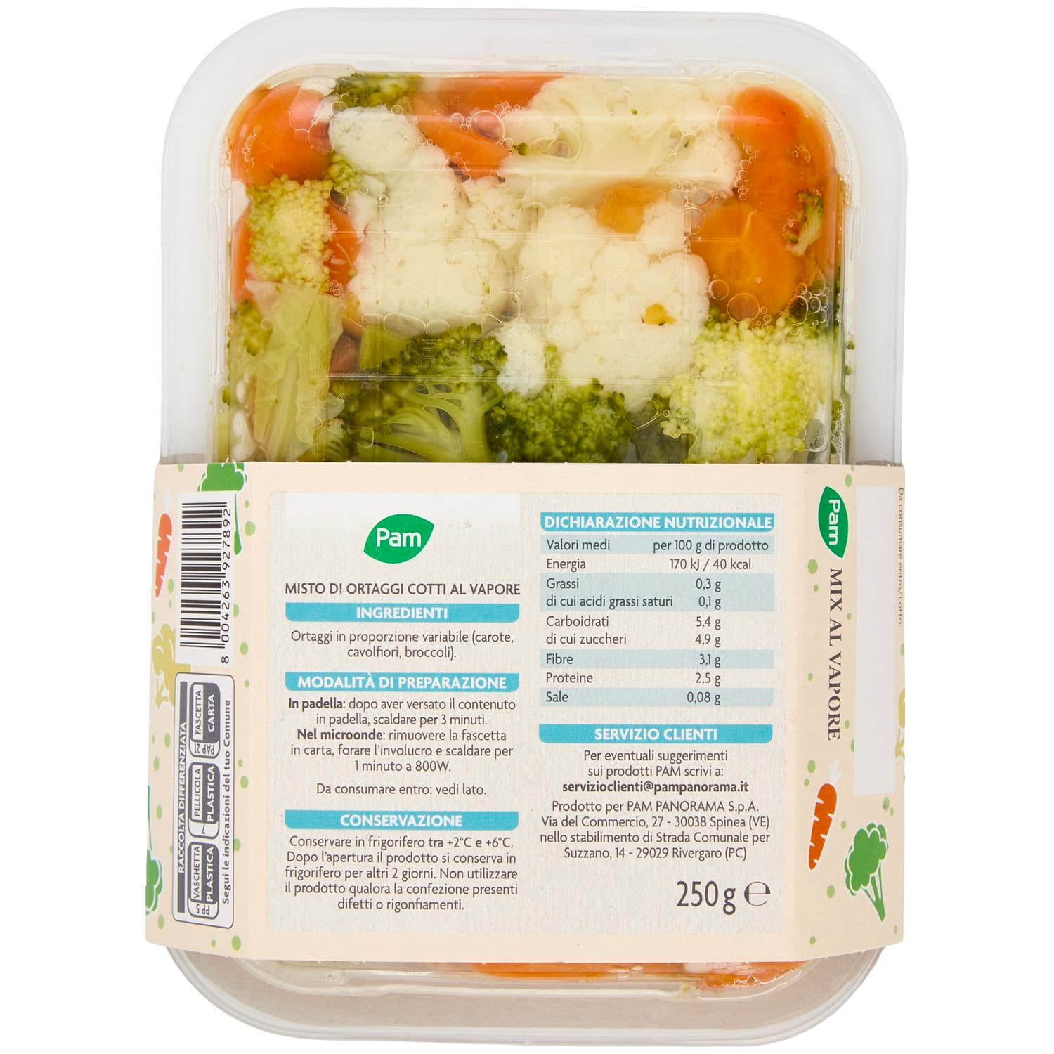 FRESCHE BONTÁ Mix al Vapore 250 g – immagine 4