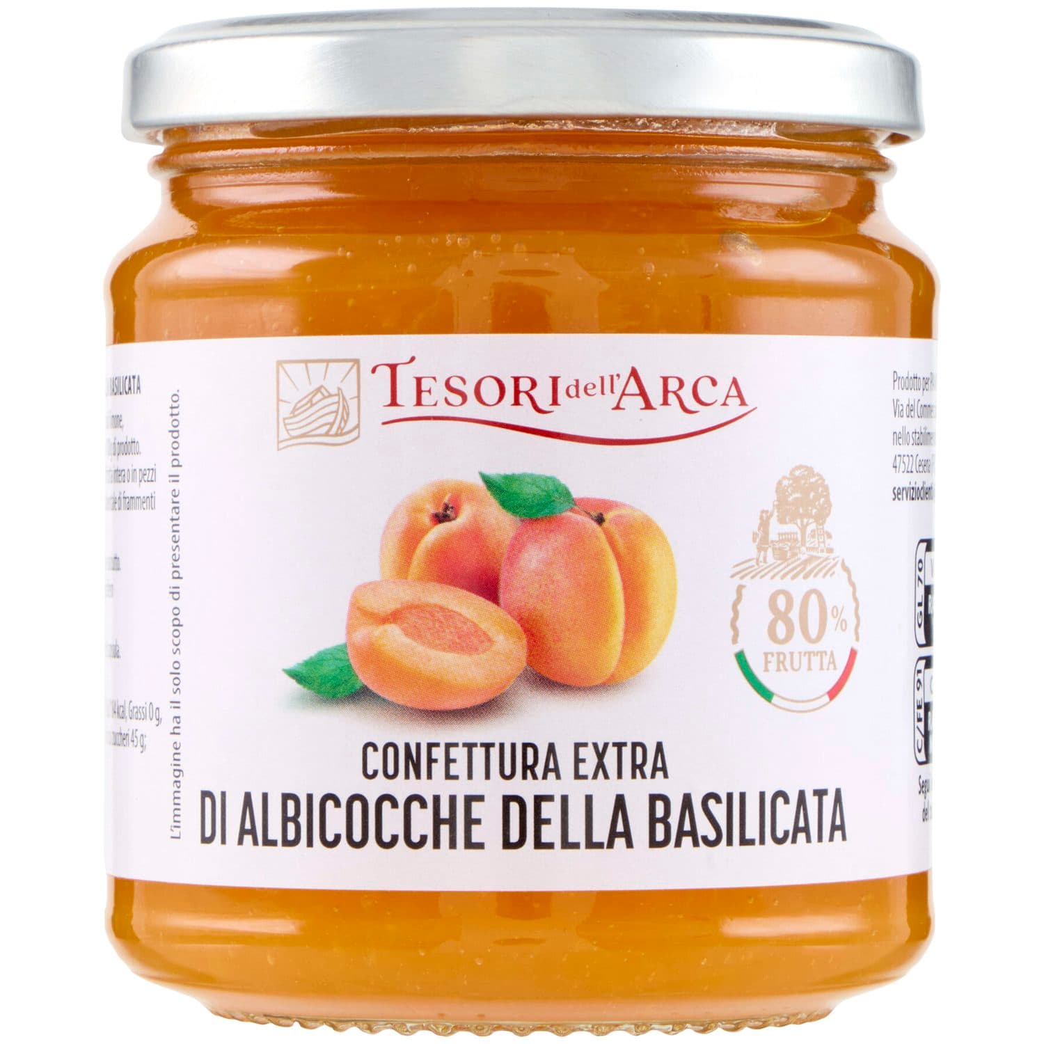 TESORI DELL'ARCA Confettura Extra di Albicocche della Basilicata 340 g – immagine 2