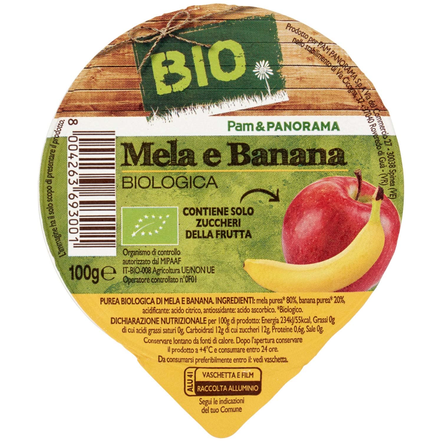 BIO Mela e Banana Biologica 100 g – immagine 2