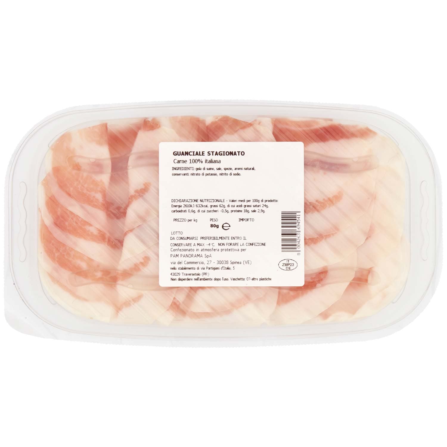 Salumeria Artigiana Guanciale Stagionato 80 g – immagine 4