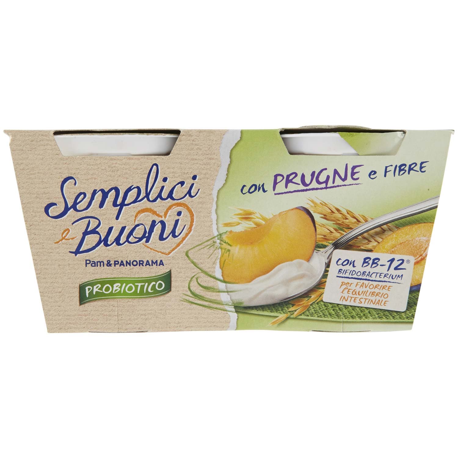 SEMPLICI E BUONI Probiotico con Prugne e Fibre 250 g (125 g x 2) – immagine 2