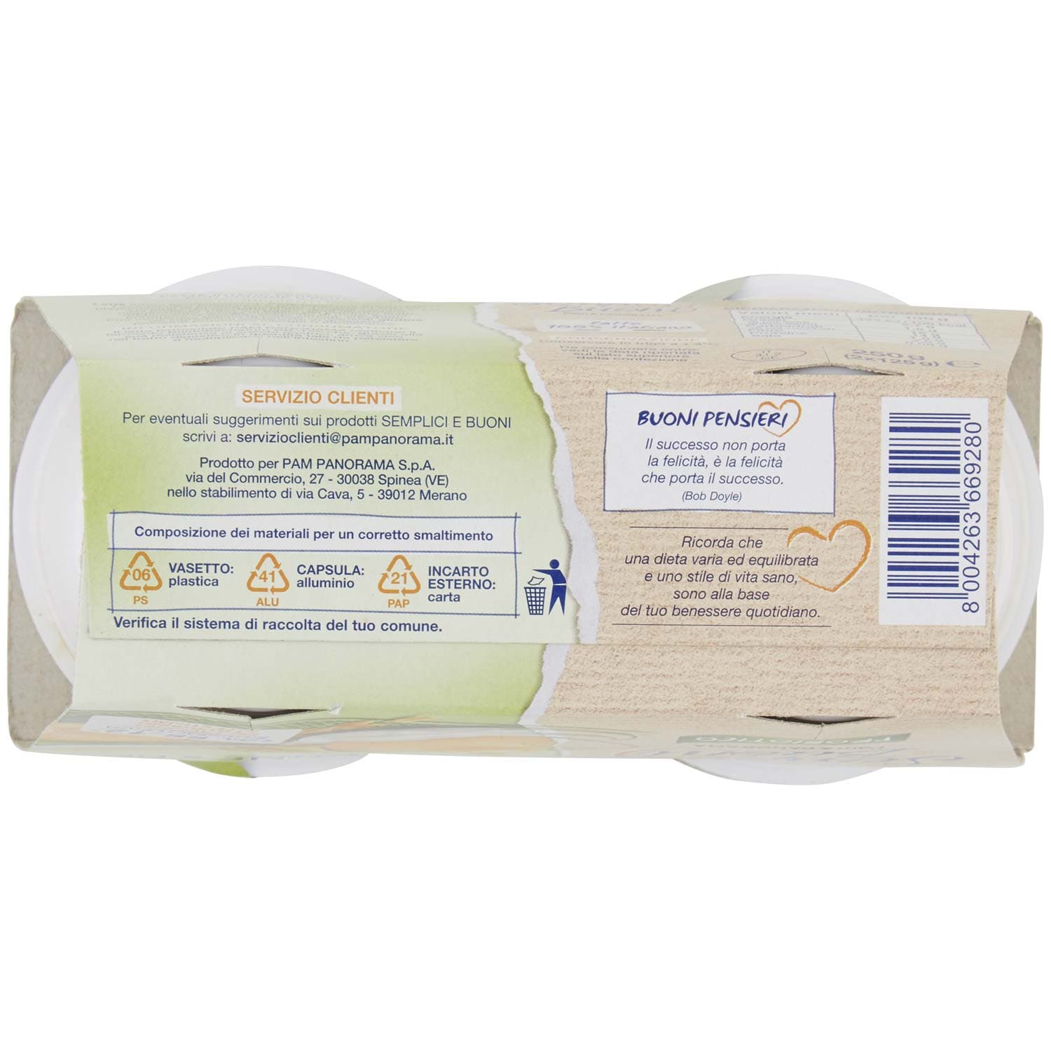 SEMPLICI E BUONI Probiotico con Prugne e Fibre 250 g (125 g x 2) – immagine 7