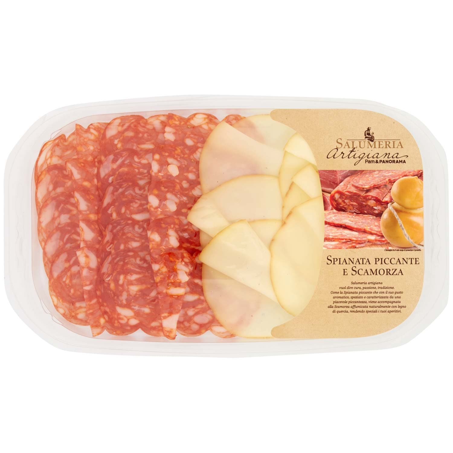 Salumeria Artigiana Spianata Piccante e Scamorza 120 g – immagine 2