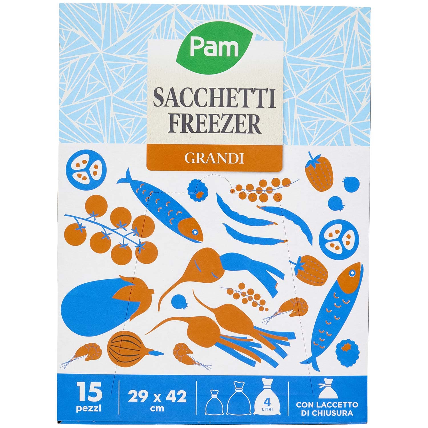 PAM PANORAMA Sacchetti Freezer 29x42 cm 15 pz – immagine 2