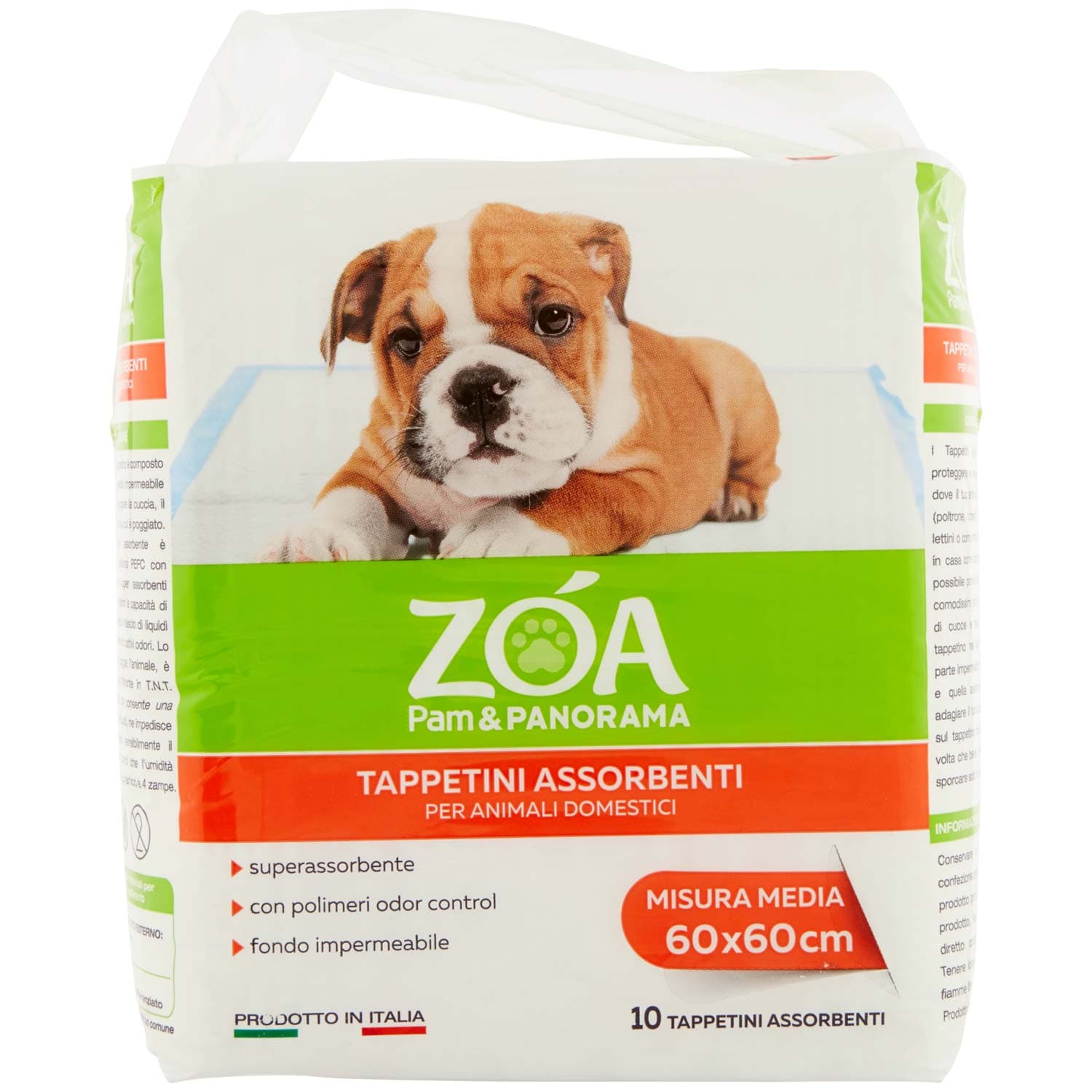 ZOA Tappetini Assorbenti per Animali Domestici Misura Media 60x60cm 10 pz – immagine 2