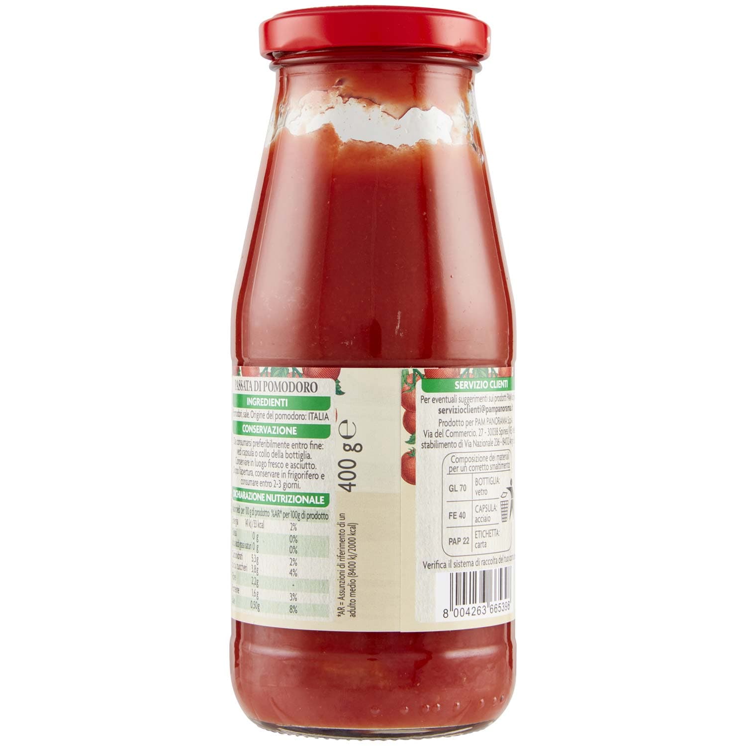 PAM PANORAMA Passata di Pomodoro 400 g – immagine 4