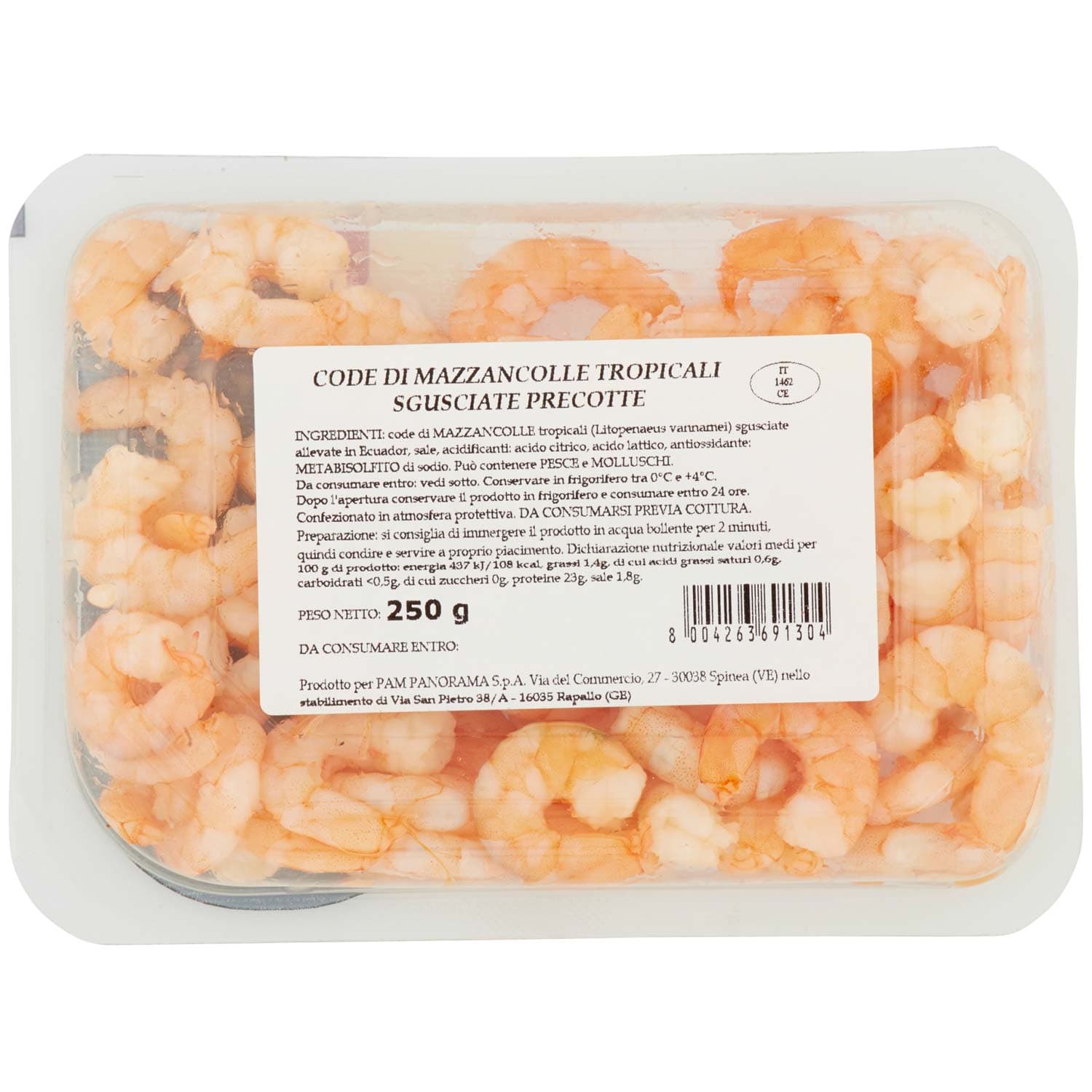 FRESCHE BONTÁ Code di Mazzancolle Tropicali Sgusciate Precotte 250 g – immagine 4