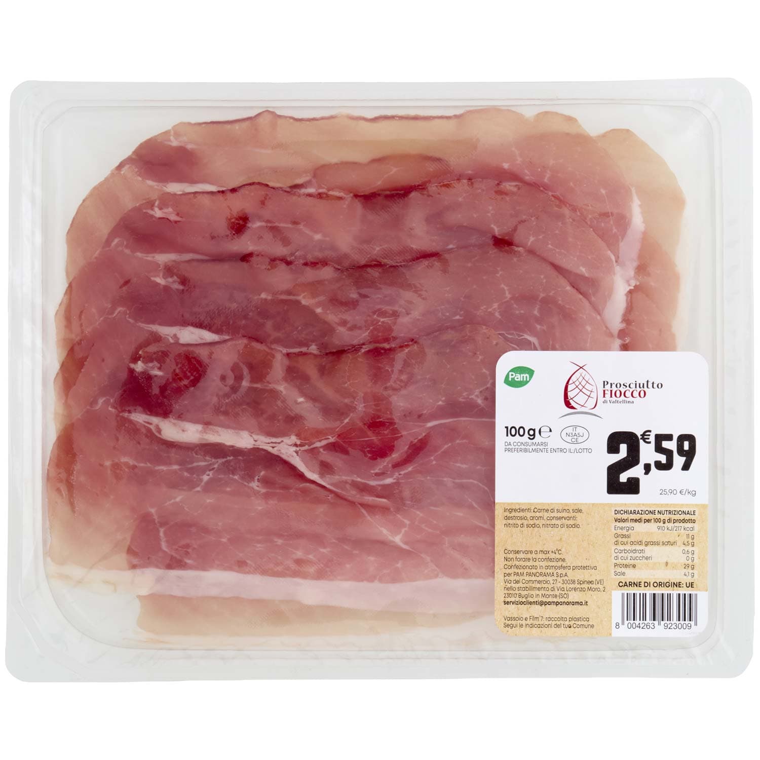 PAM Prosciutto Fiocco di Valtellina 100 g – immagine 2