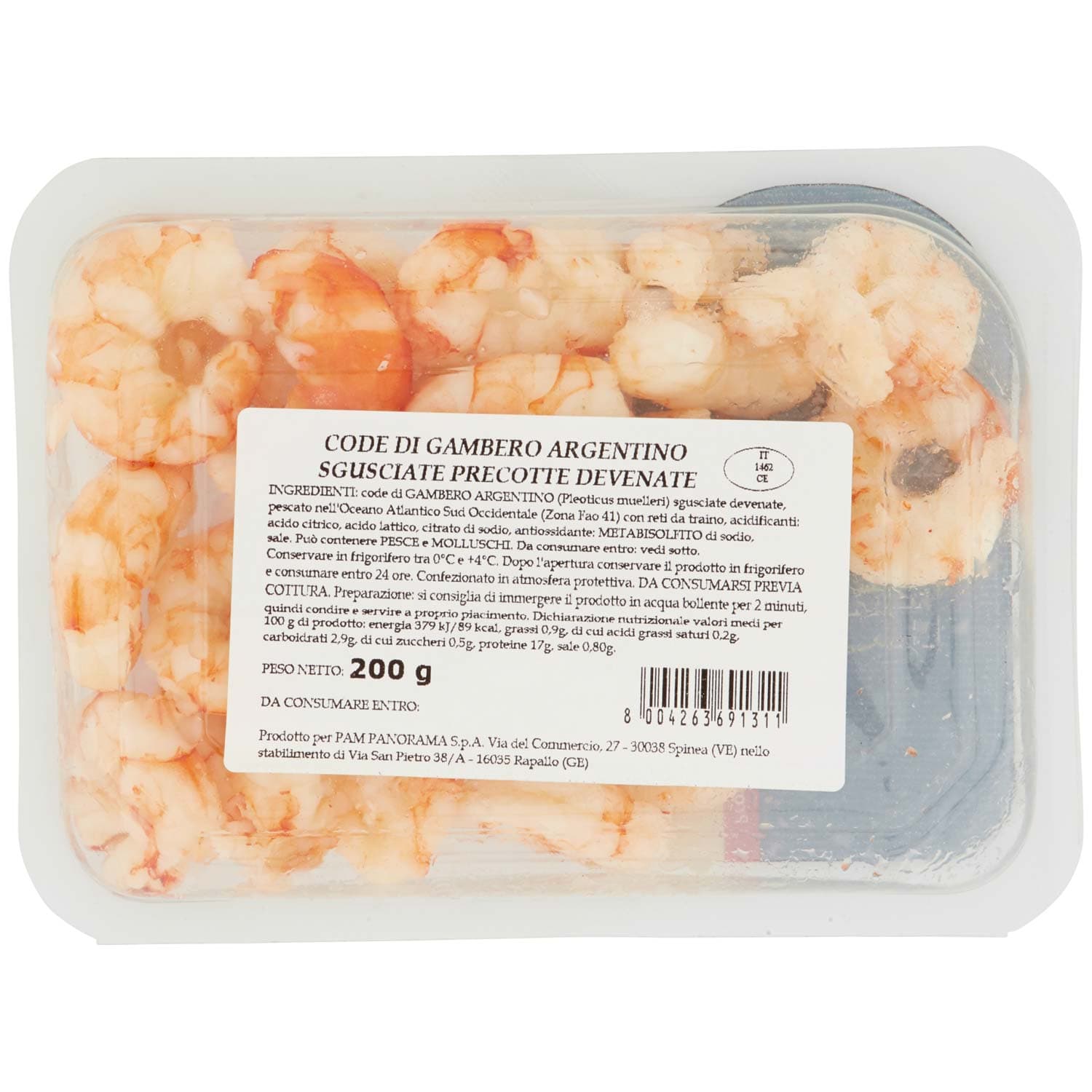 FRESCHE BONTÁ Code di Gambero Argentino Sgusciate Precotte Devenate 200 g – immagine 4
