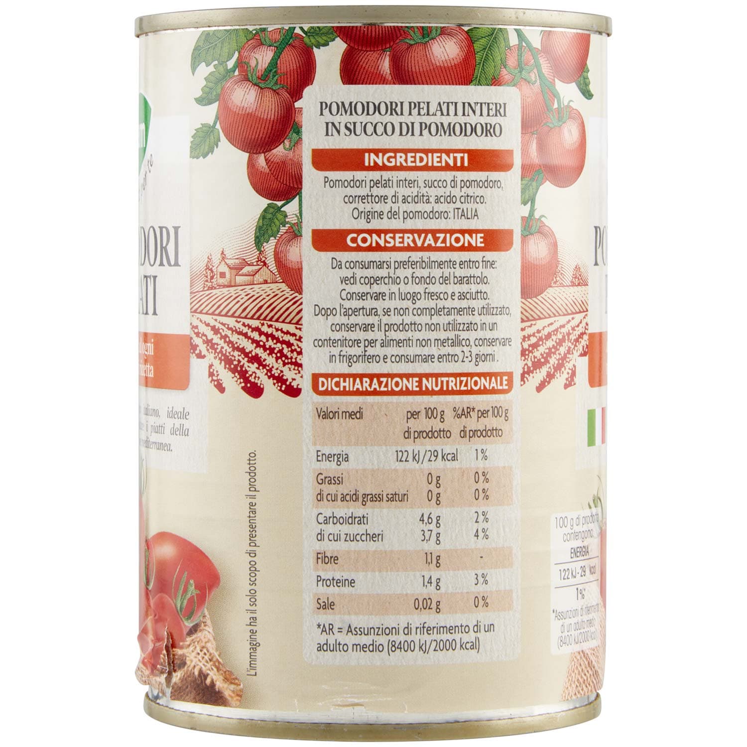 PAM PANORAMA Pomodori Pelati Interi 400 g – immagine 3