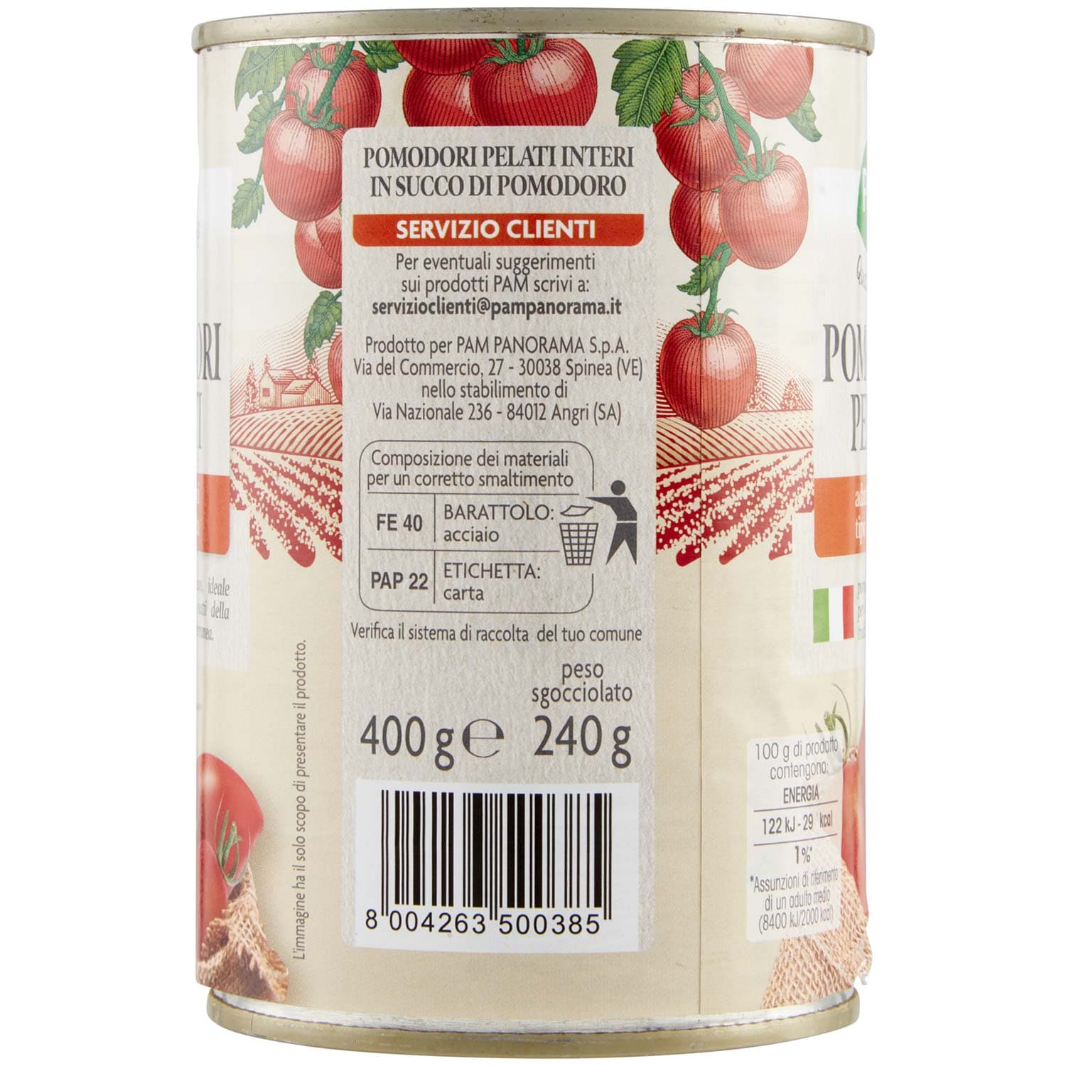 PAM PANORAMA Pomodori Pelati Interi 400 g – immagine 5