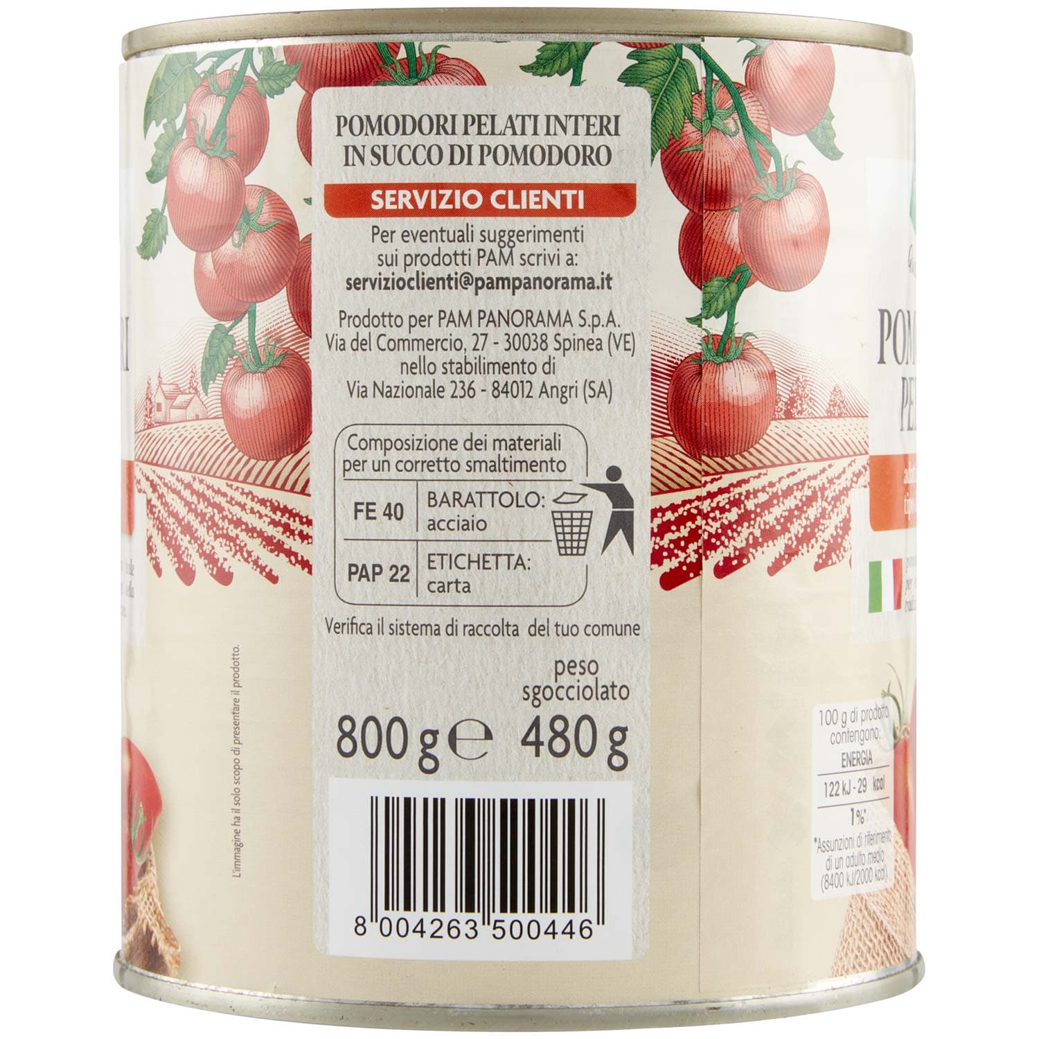 PAM PANORAMA Pomodori Pelati Interi 800 g – immagine 5