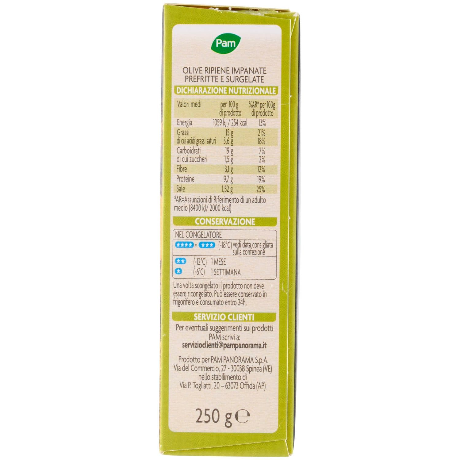 PAM PANORAMA Olive all'Ascolana surgelate 250 g – immagine 5