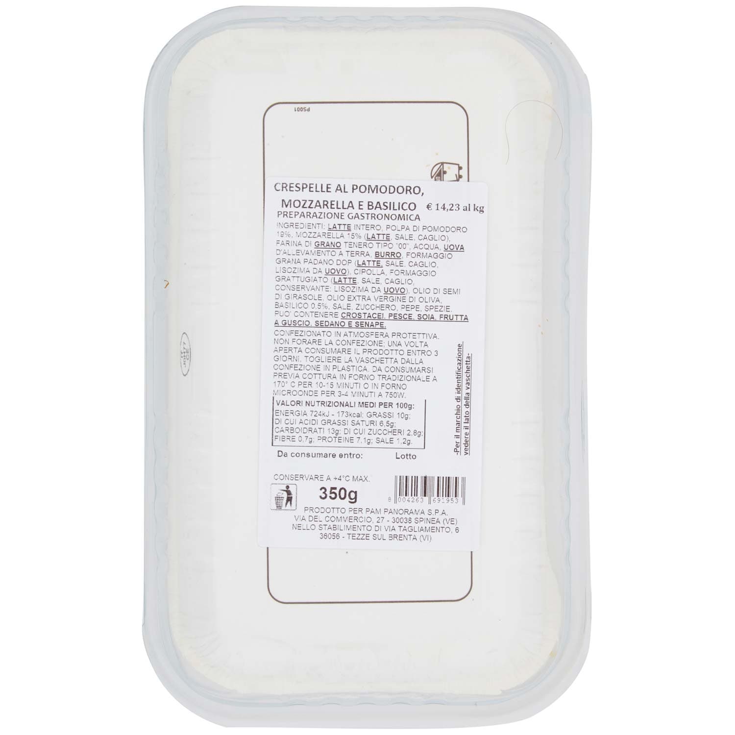 FRESCHE BONTA' Crespelle al Pomodoro, Mozzarella e Basilico 350 g – immagine 4