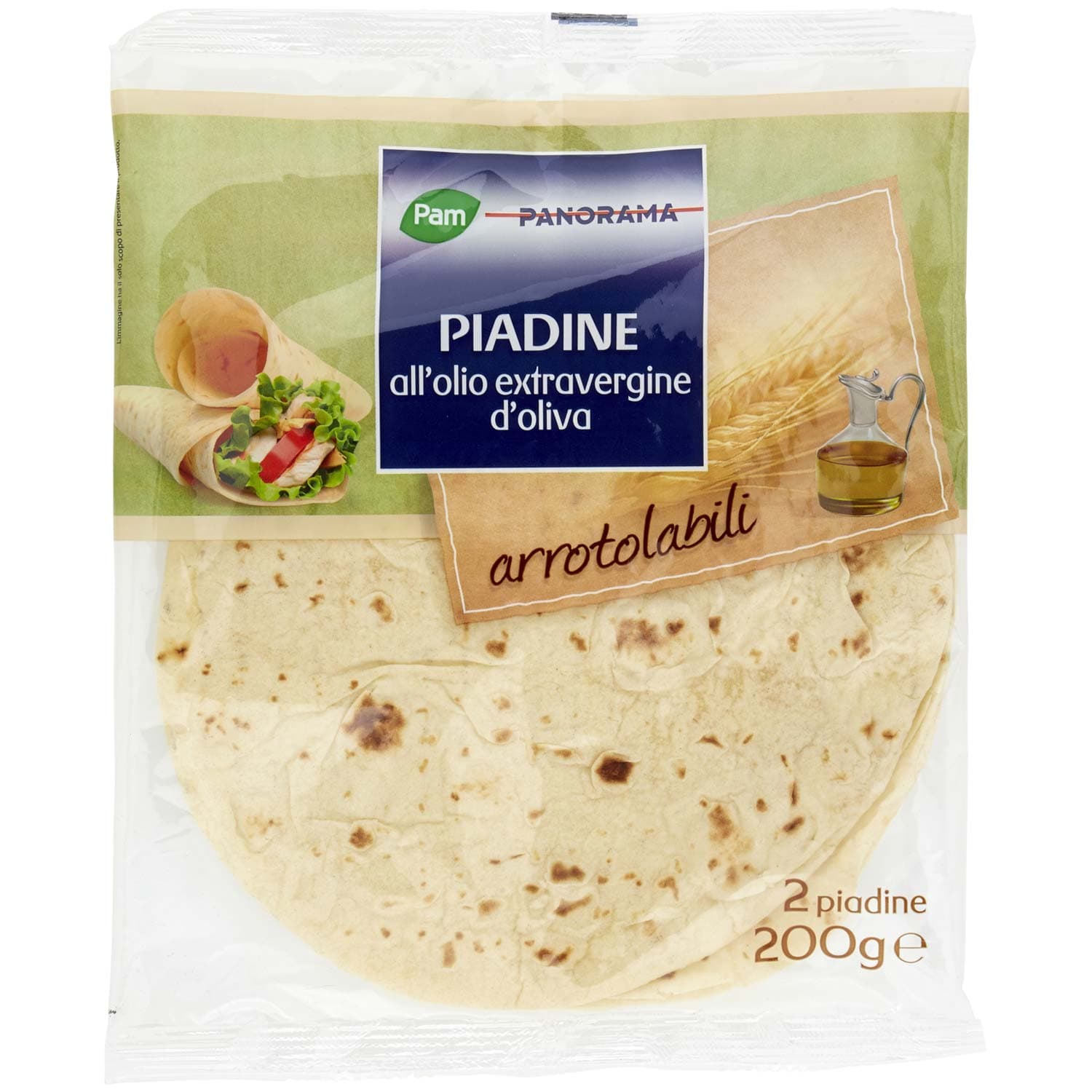 PAM PANORAMA Piadine all'olio extravergine d'oliva 2 piadine 200 g – immagine 2