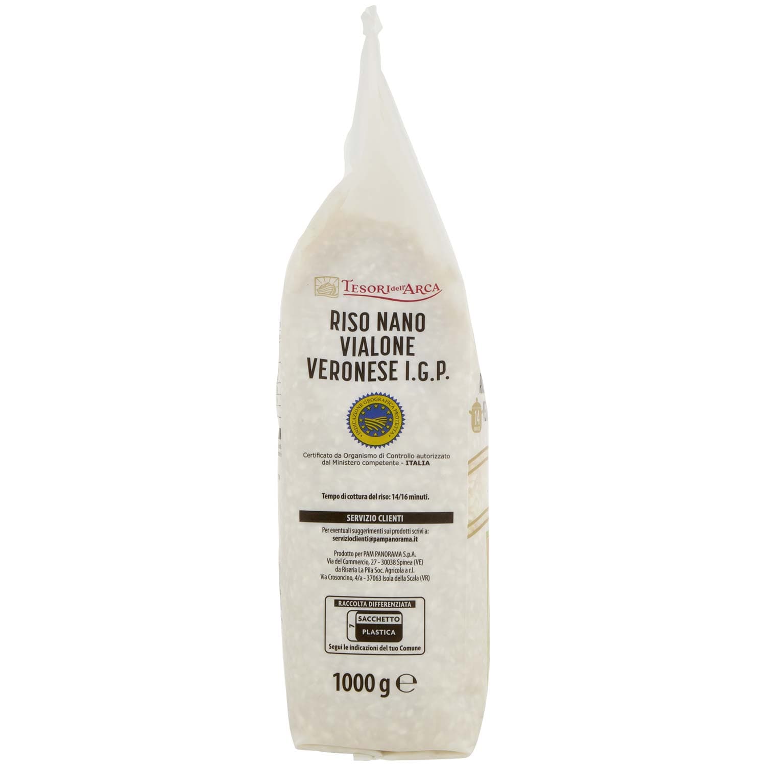 TESORI DELL'ARCA Riso Nano Vialone Veronese I.G.P. 1000 g – immagine 3