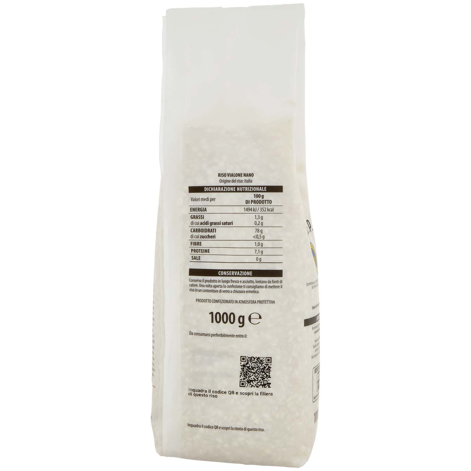 TESORI DELL'ARCA Riso Nano Vialone Veronese I.G.P. 1000 g – immagine 4