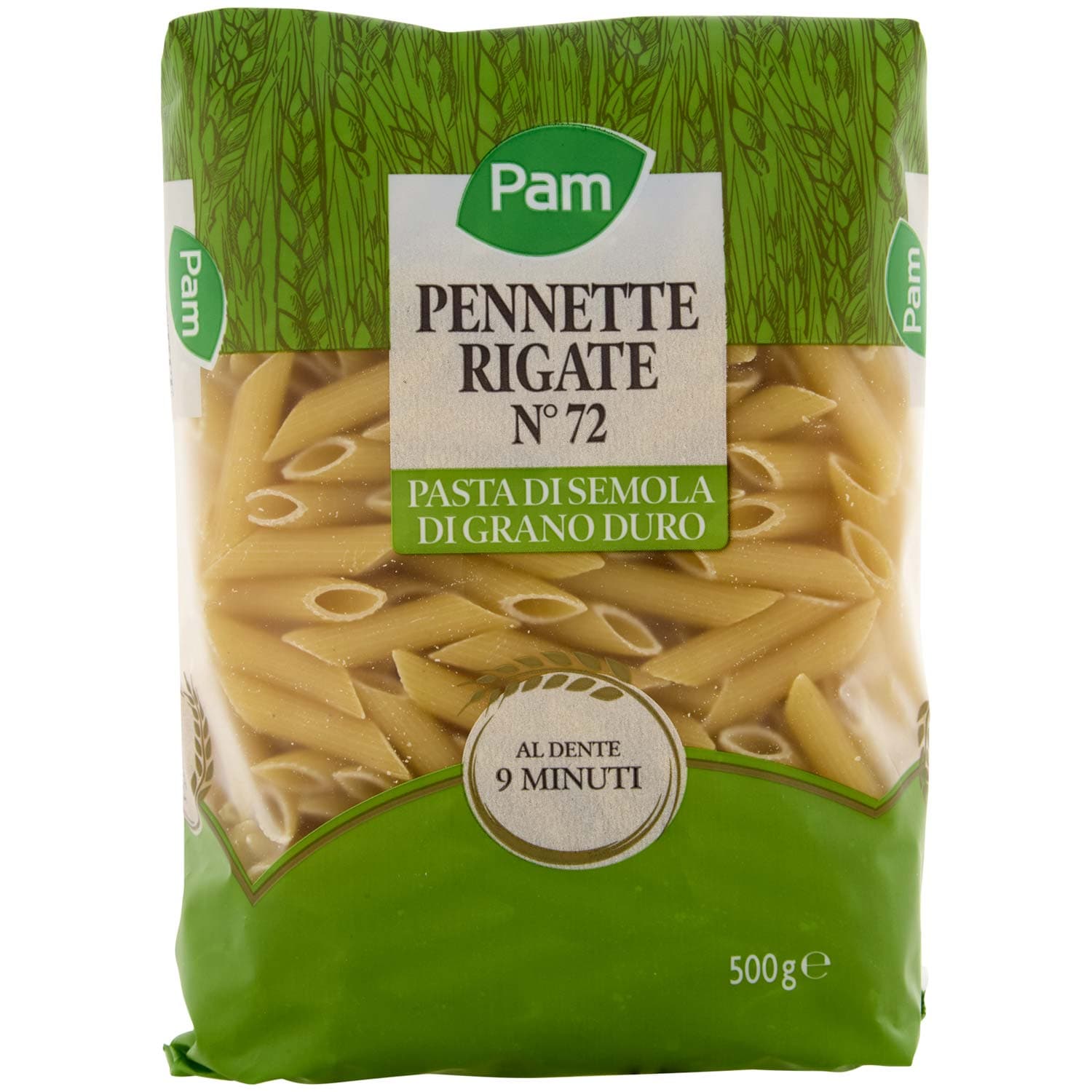 PAM Pennette Rigate N° 72 Pasta di Semola di Grano Duro 500 g – immagine 2