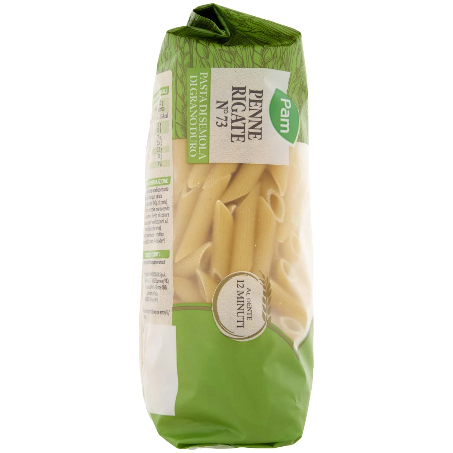 PAM Penne Rigate N° 73 Pasta di Semola di Grano Duro 500 g – immagine 3