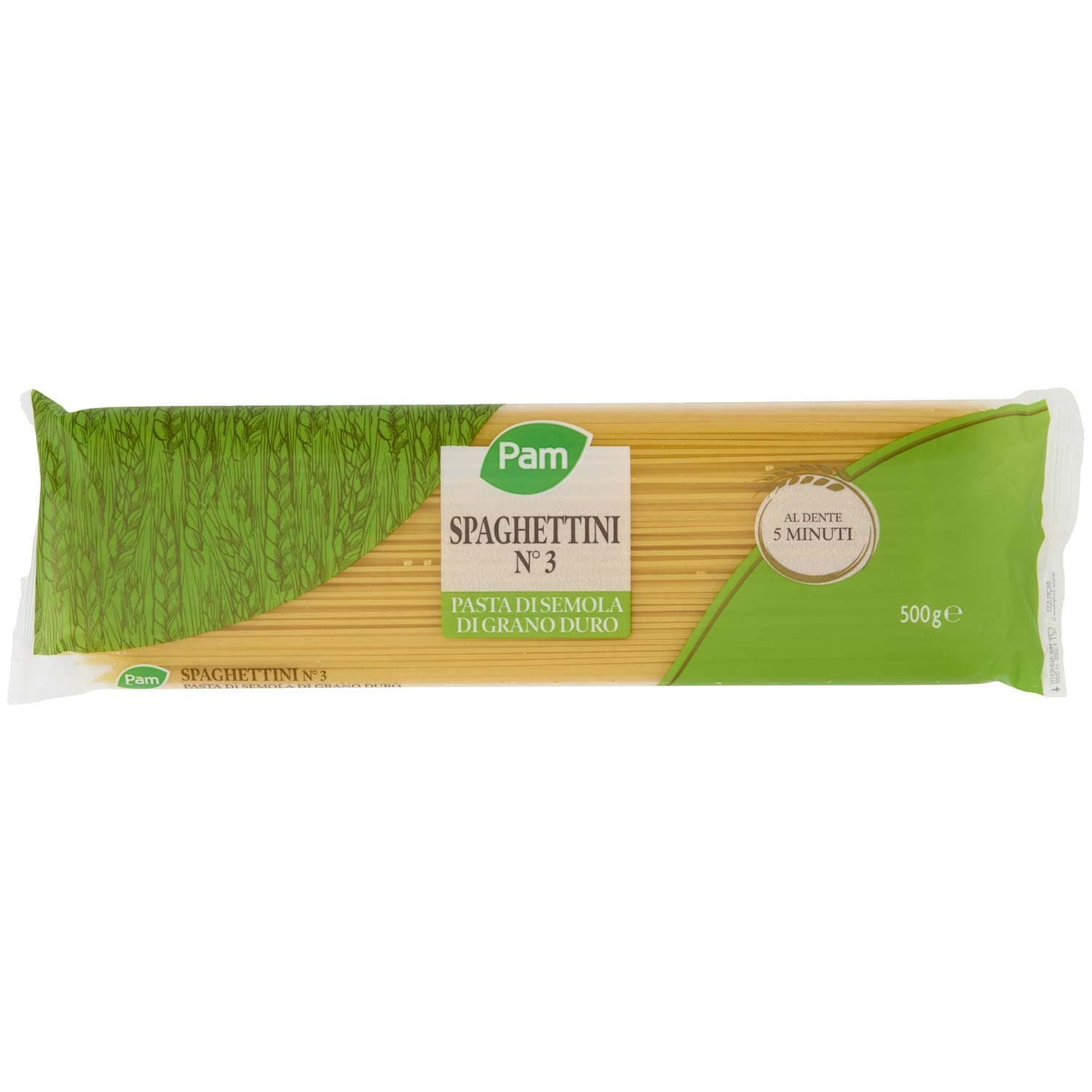 PAM Spaghettini N° 3 Pasta di Semola di Grano Duro 500 g – immagine 2