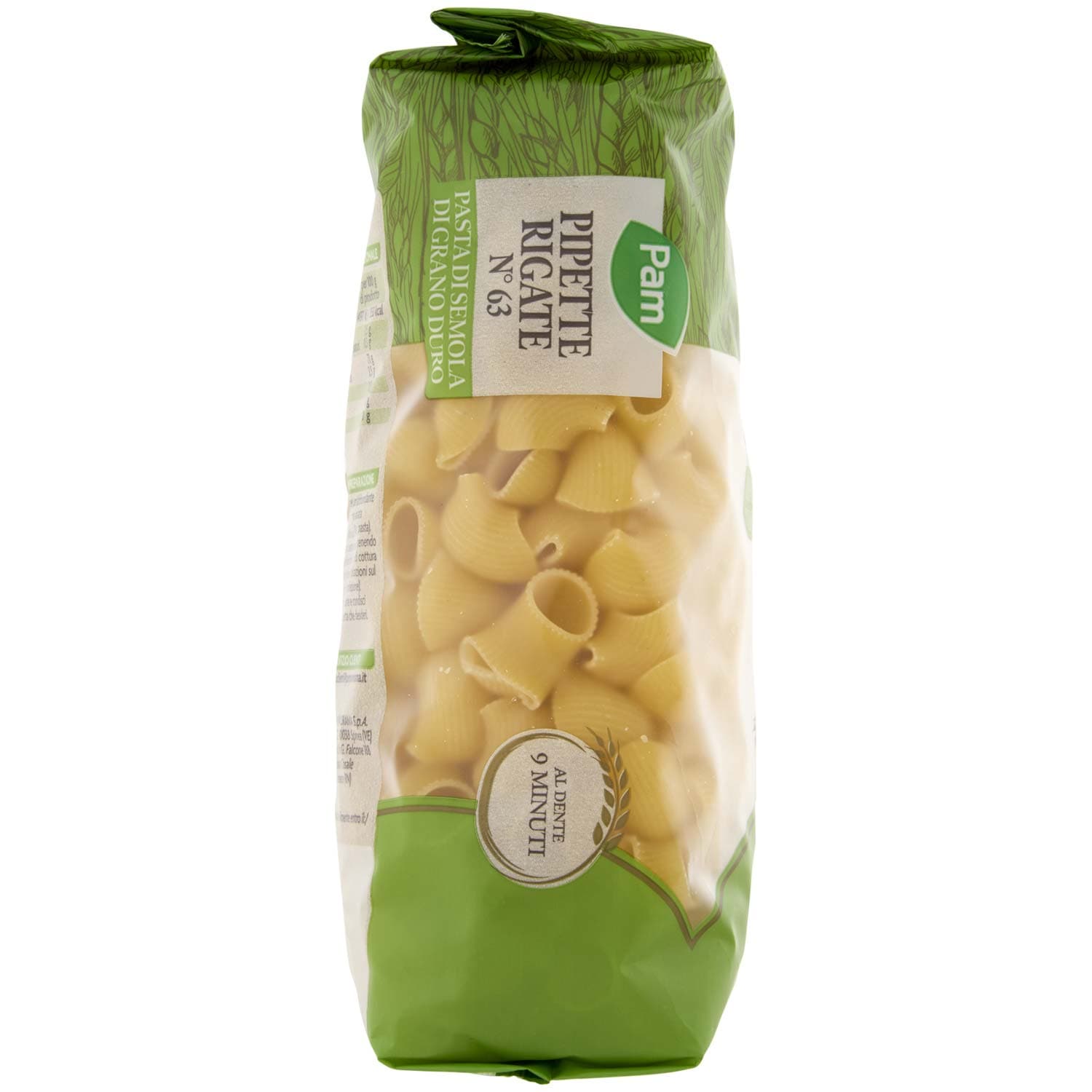 PAM Pipette Rigate N° 63 Pasta di Semola di Grano Duro 500 g – immagine 3