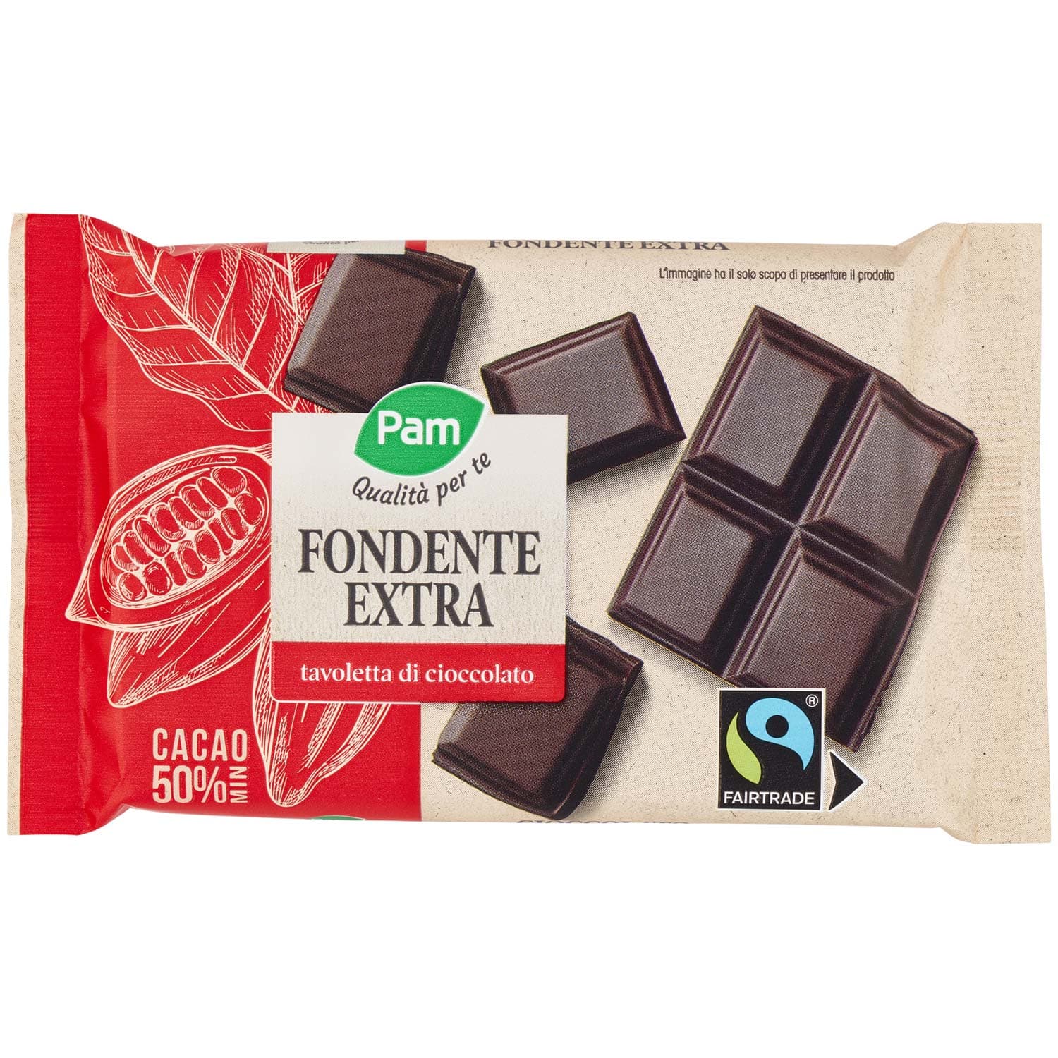 PAM Qualità per te Fondente Extra tavoletta di cioccolato 100 g – immagine 2