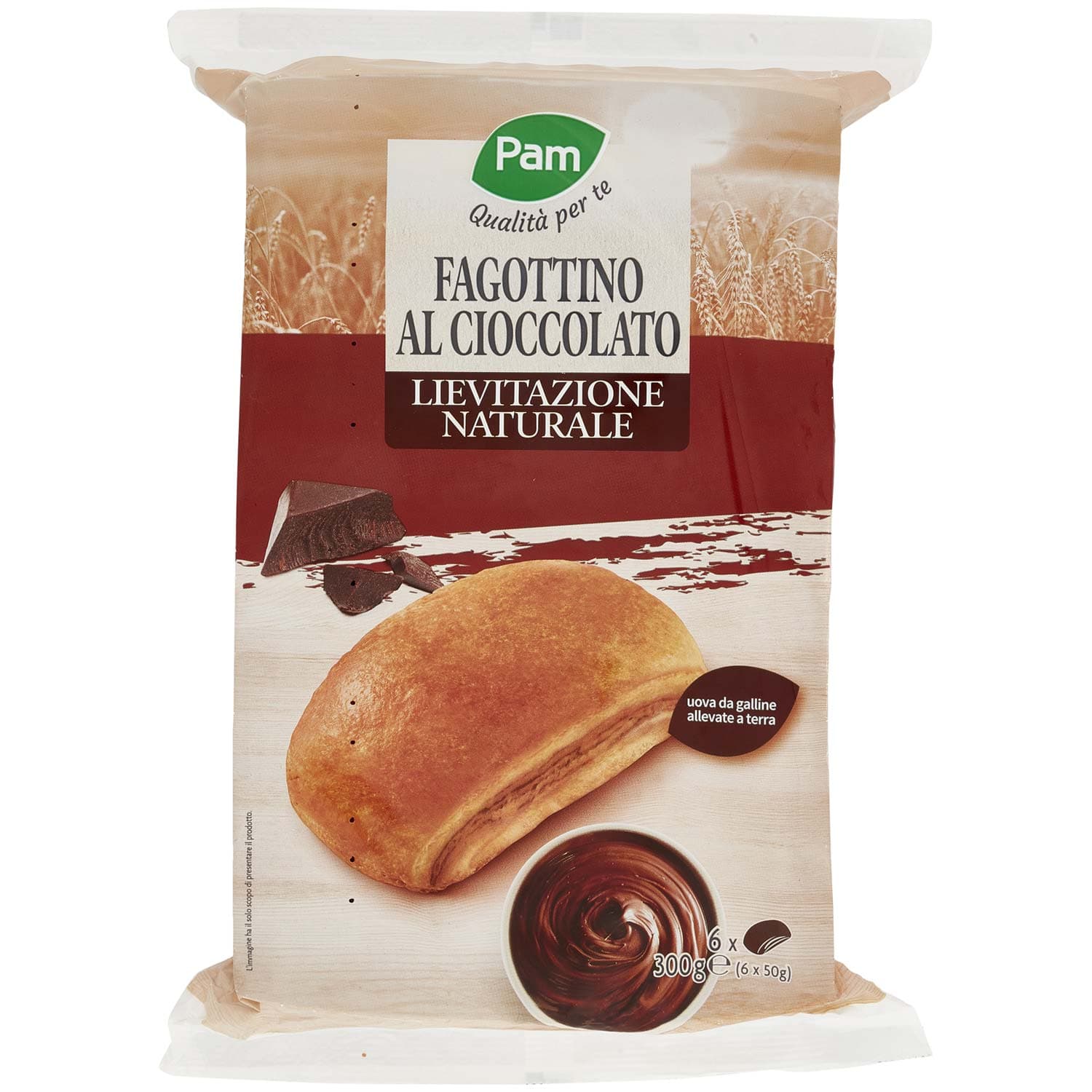 PAM PANORAMA Fagottino con crema al cioccolato 300g (50g x 6) – immagine 2