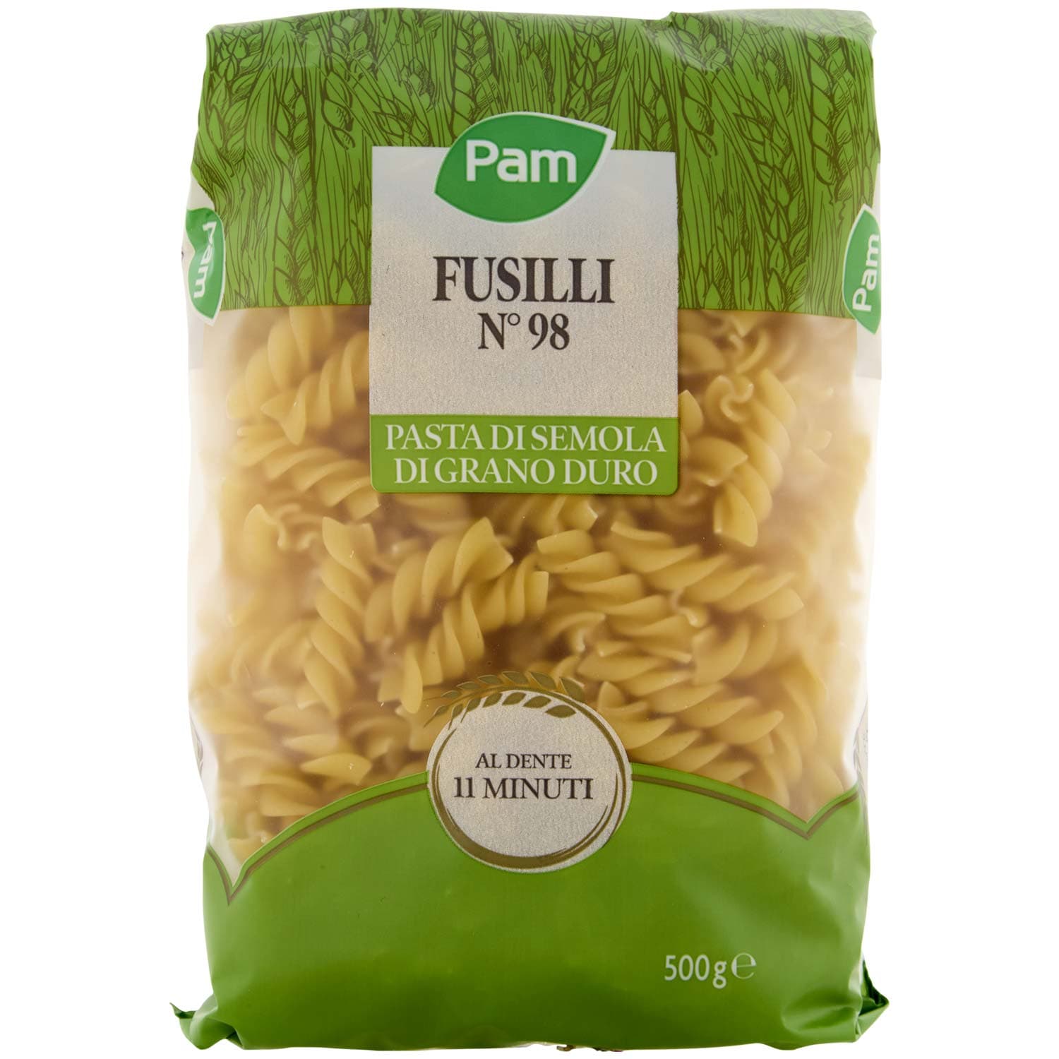 PAM Fusilli N° 98 Pasta di Semola di Grano Duro 500 g – immagine 2