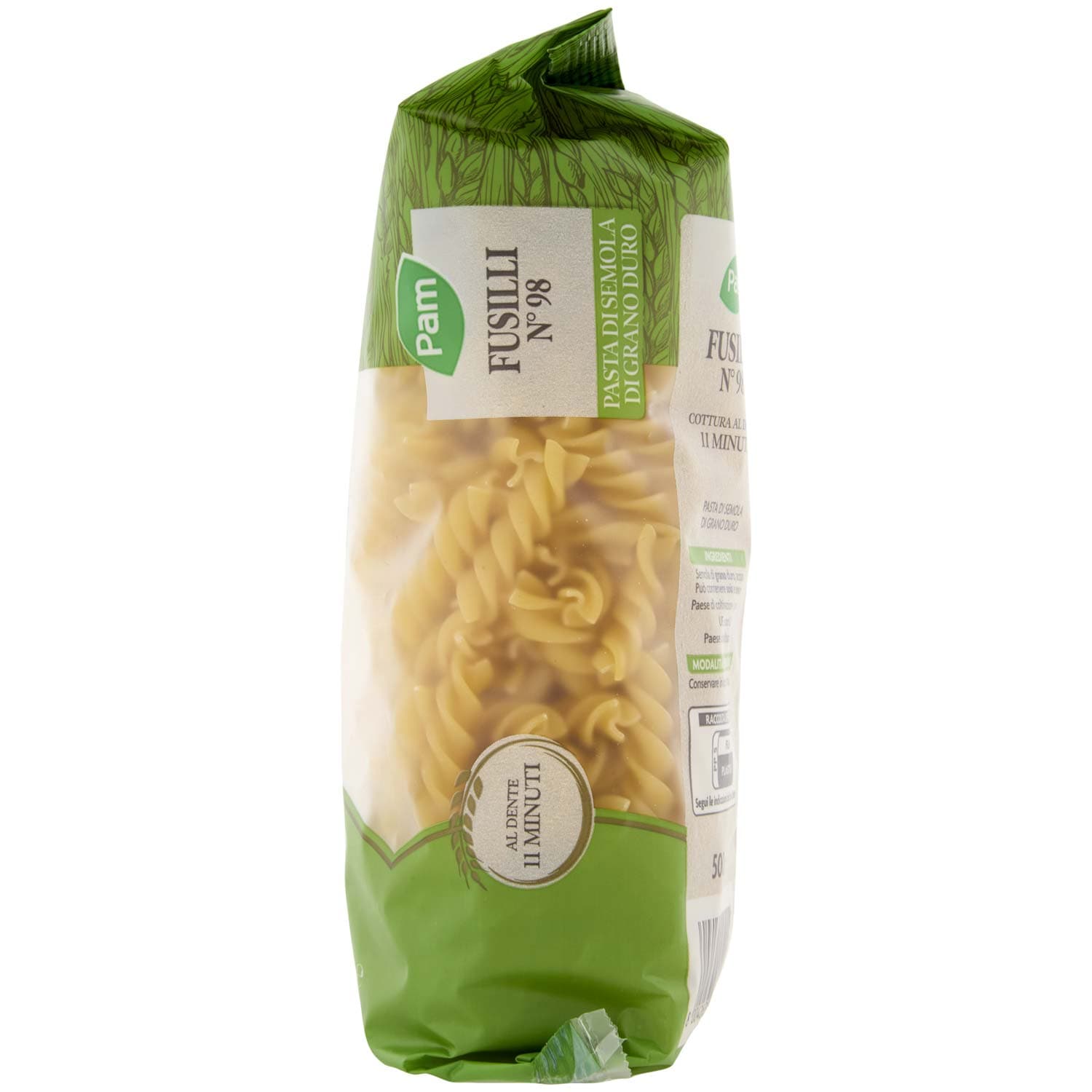 PAM Fusilli N° 98 Pasta di Semola di Grano Duro 500 g – immagine 5