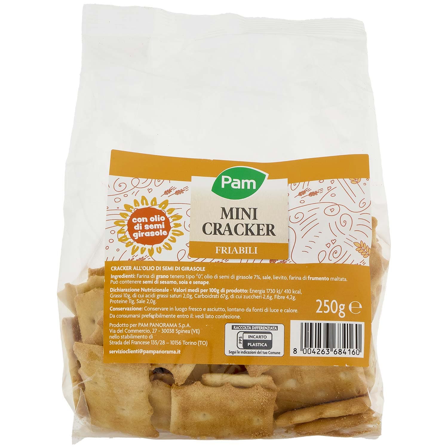 PAM Mini Cracker Friabili 250 g – immagine 2
