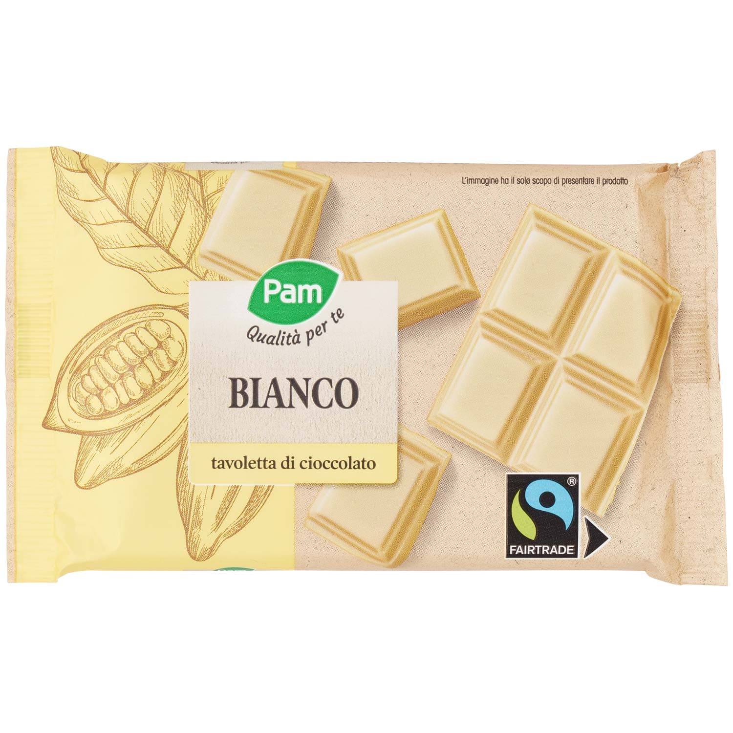PAM Qualità per te Bianco tavoletta di cioccolato 100 g – immagine 2