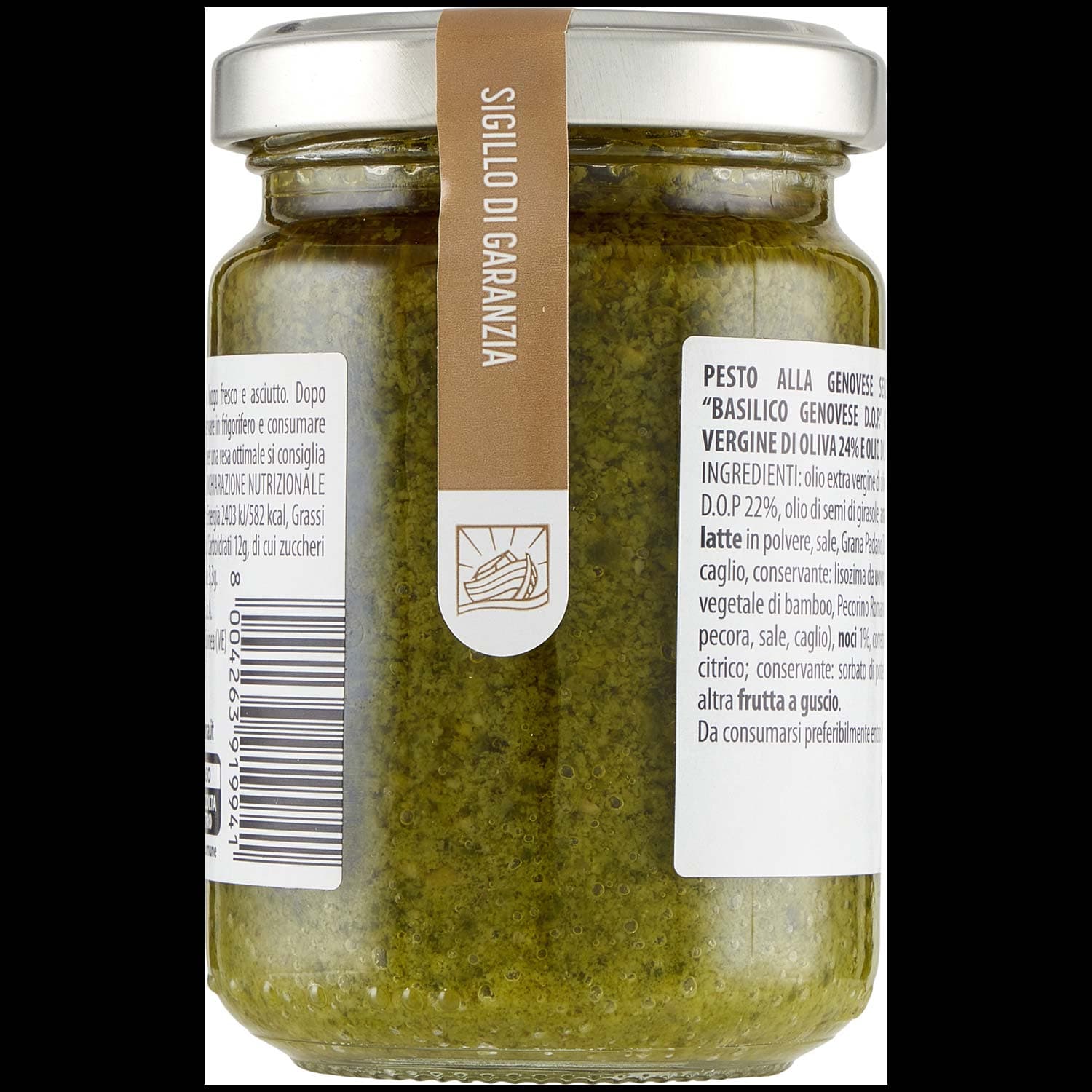 TESORI DELL'ARCA Pesto alla Genovese Senza Aglio con " Basilico Genovese D.O.P." 130 g – immagine 4