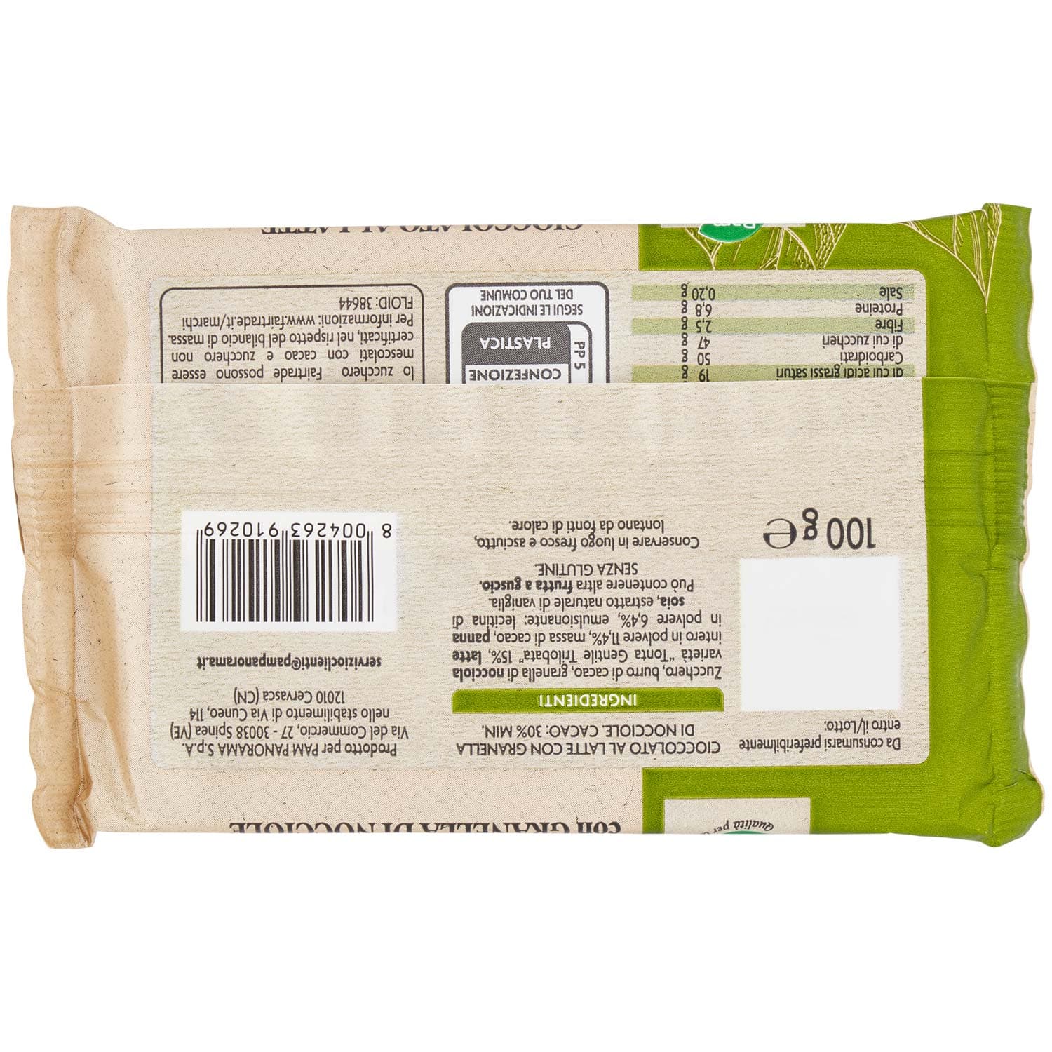 PAM Qualità per te Latte con Granella di Nocciole tavoletta di cioccolato 100 g – immagine 4