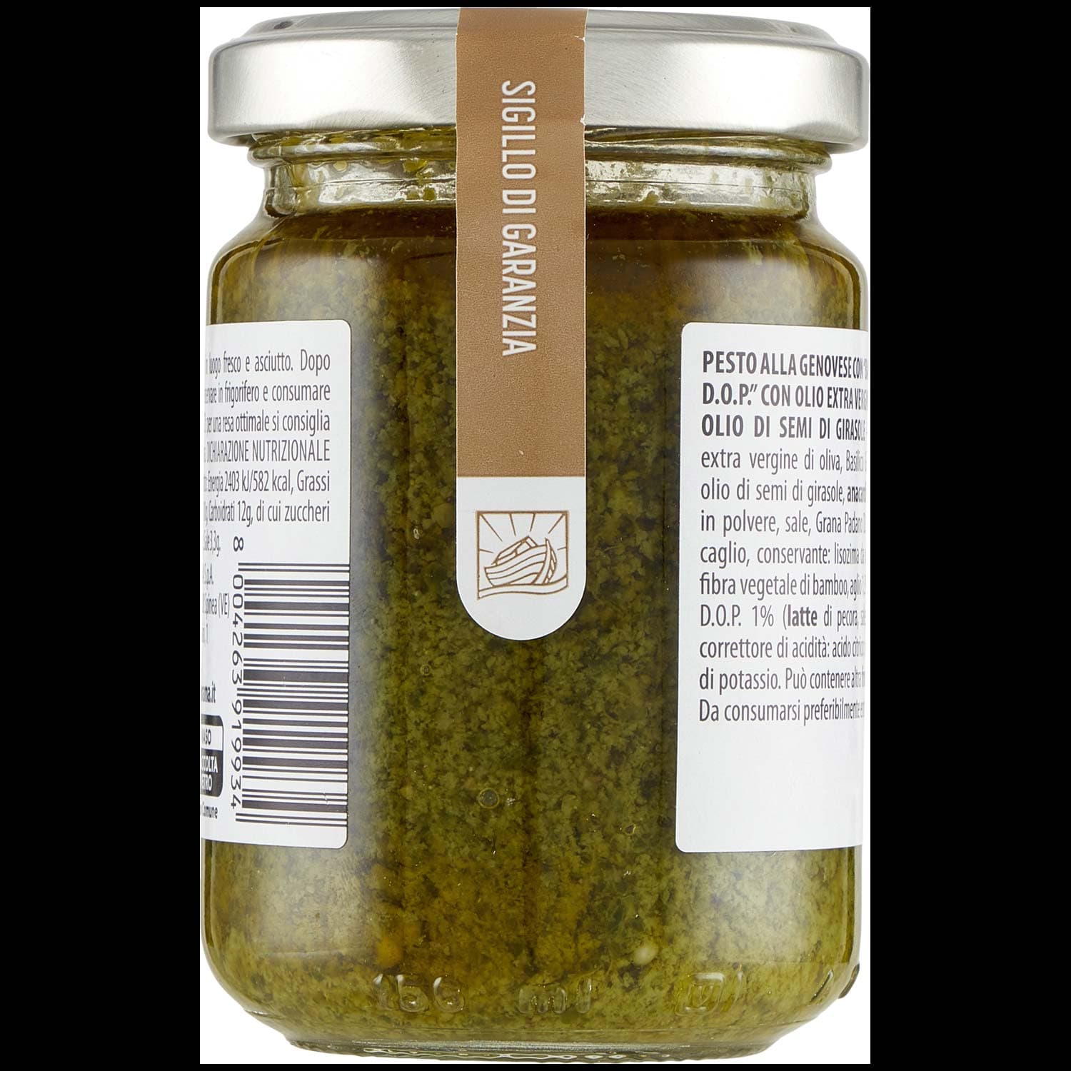 TESORI DELL'ARCA Pesto alla Genovese con "Basilico Genovese D.O.P." 130 g – immagine 4