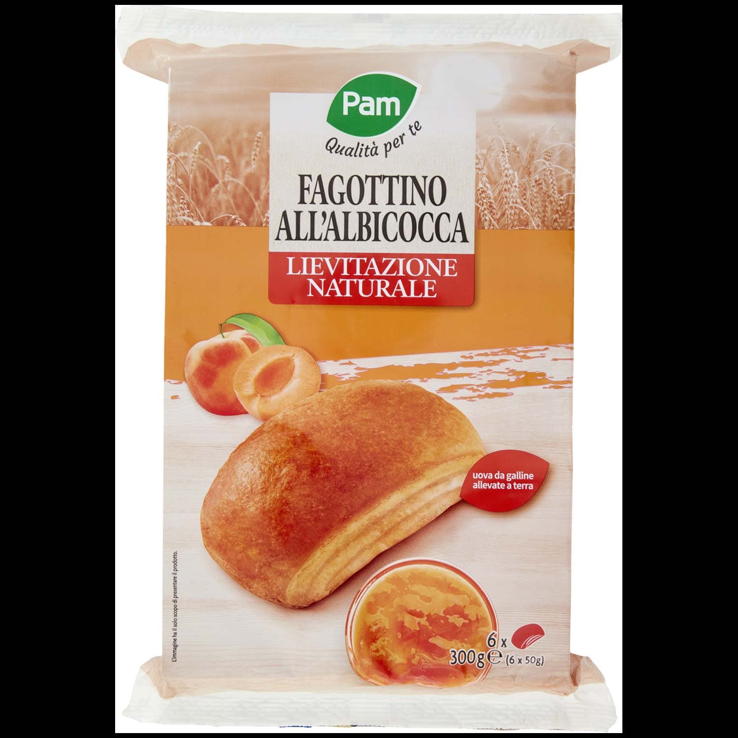 PAM PANORAMA Fagottino con farcitura all'albicocca 300g (50g x 6) – immagine 2