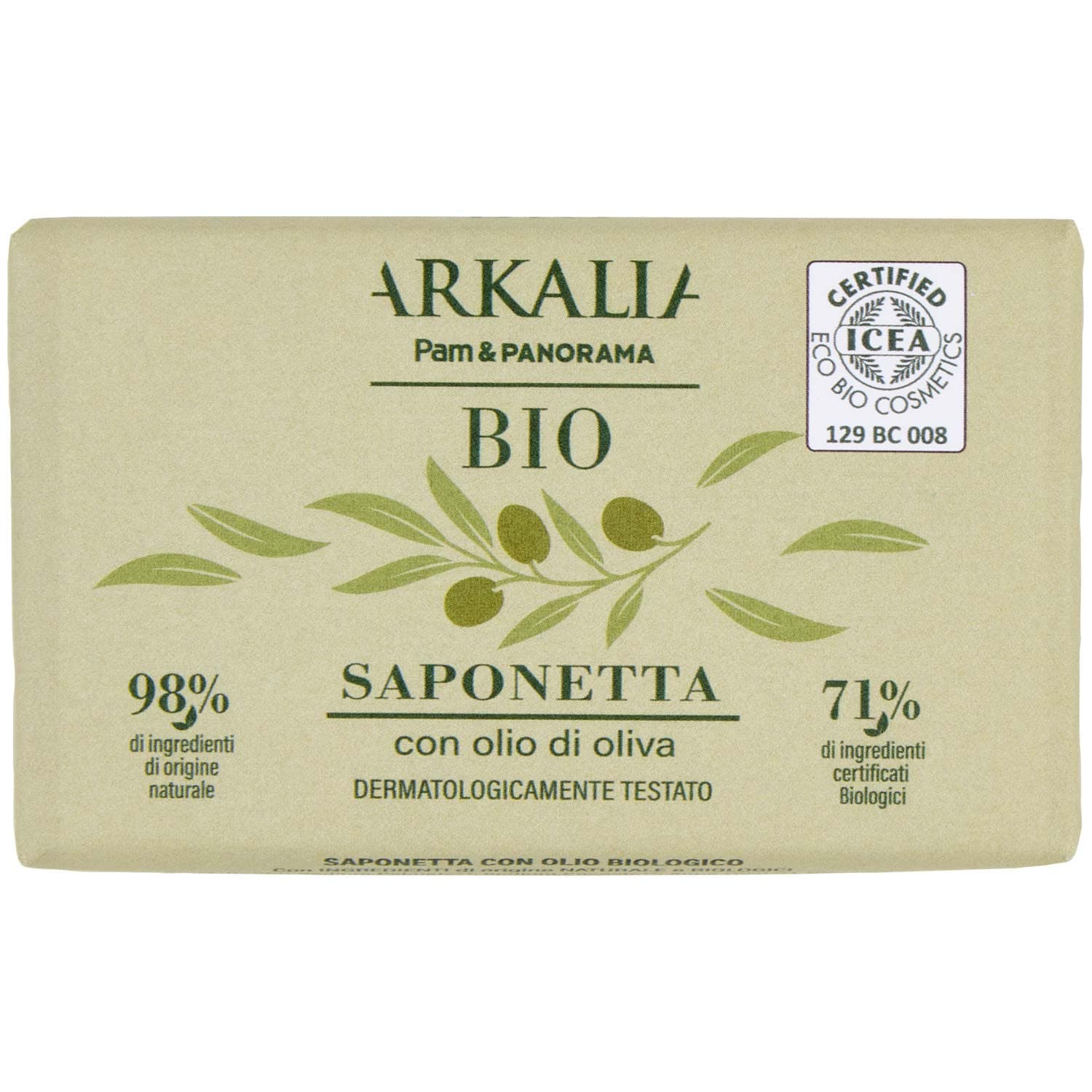 ARKALIA BIO Saponetta con olio di oliva 100 g – immagine 2