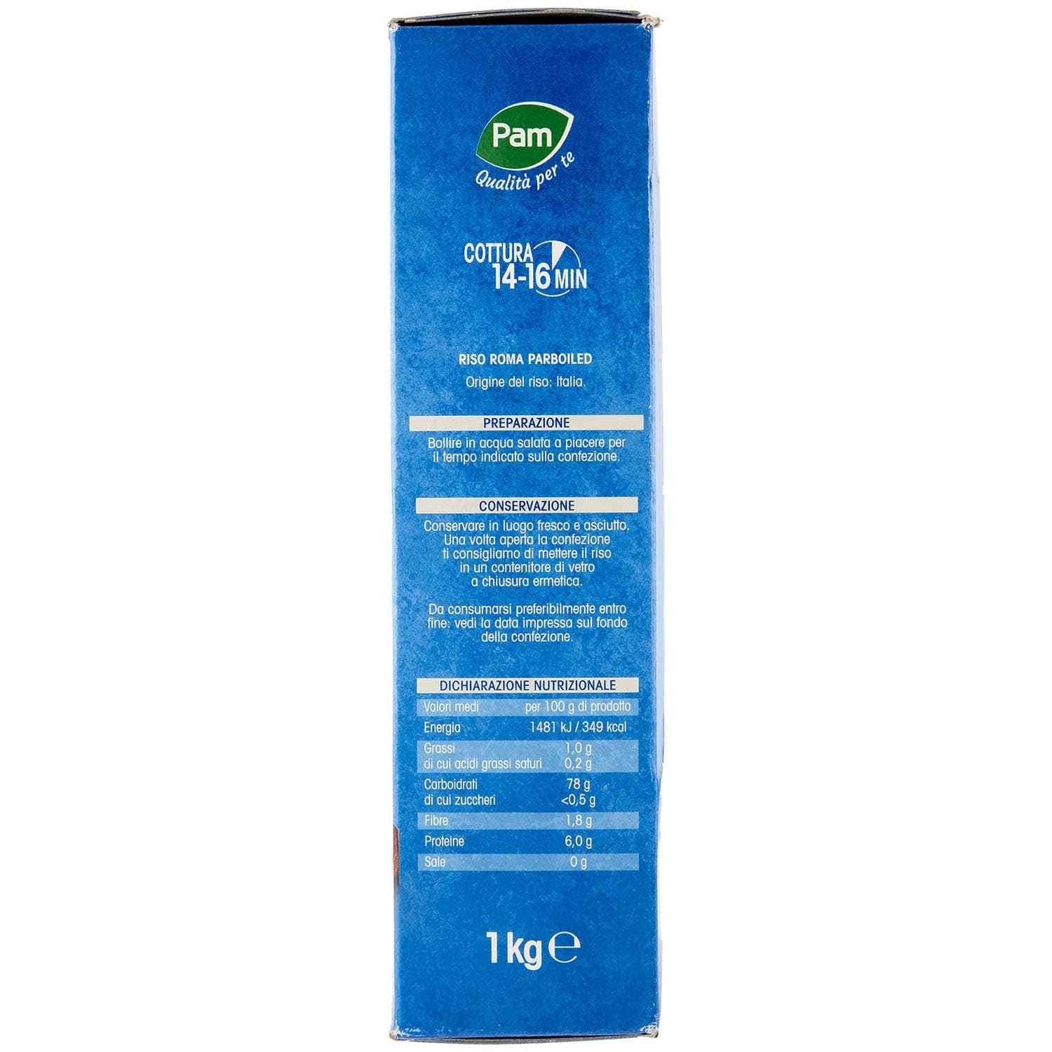 PAM Qualità per te Riso Roma parboiled 1 Kg – immagine 5