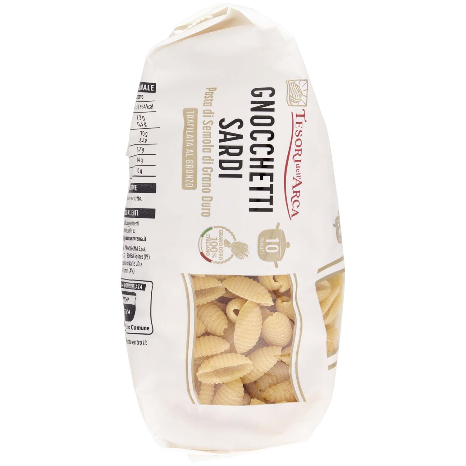 TESORI DELL'ARCA Pasta di Semola di Grano Duro Gnocchetti Sardi 500 g – immagine 3