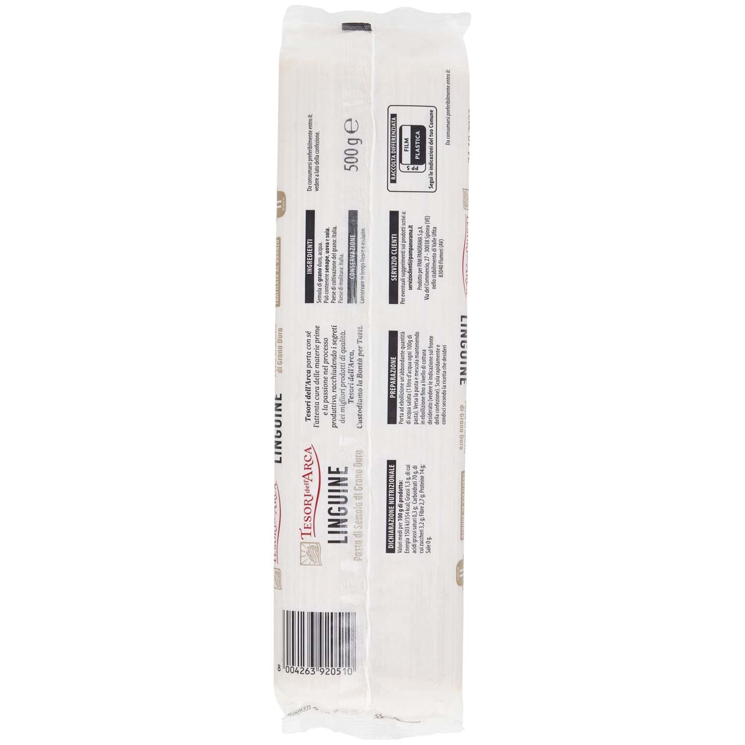 TESORI DELL'ARCA Pasta di Semola di Grano Duro Linguine 500 g – immagine 4