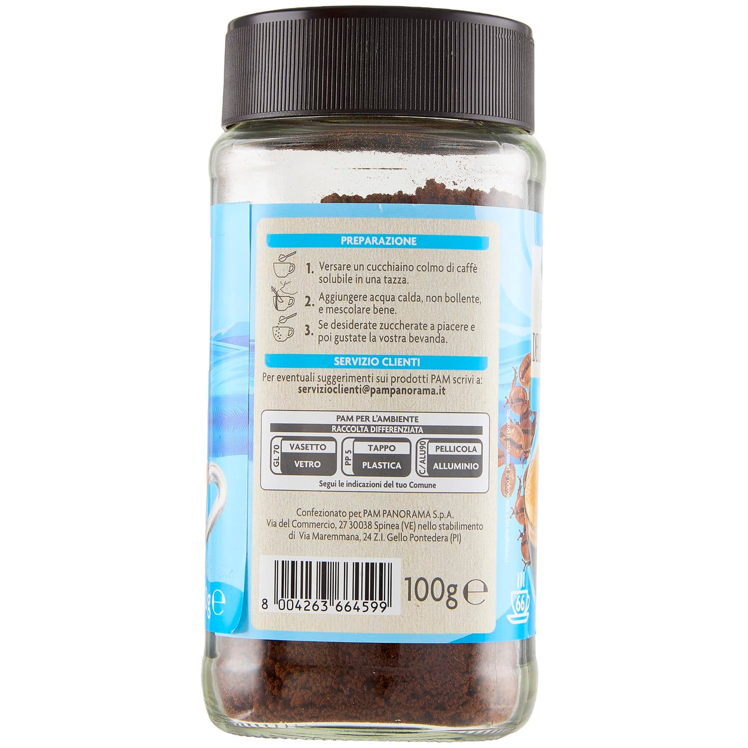 PAM Qualità per te Caffè Solubile decaffeinato 100 g – immagine 4