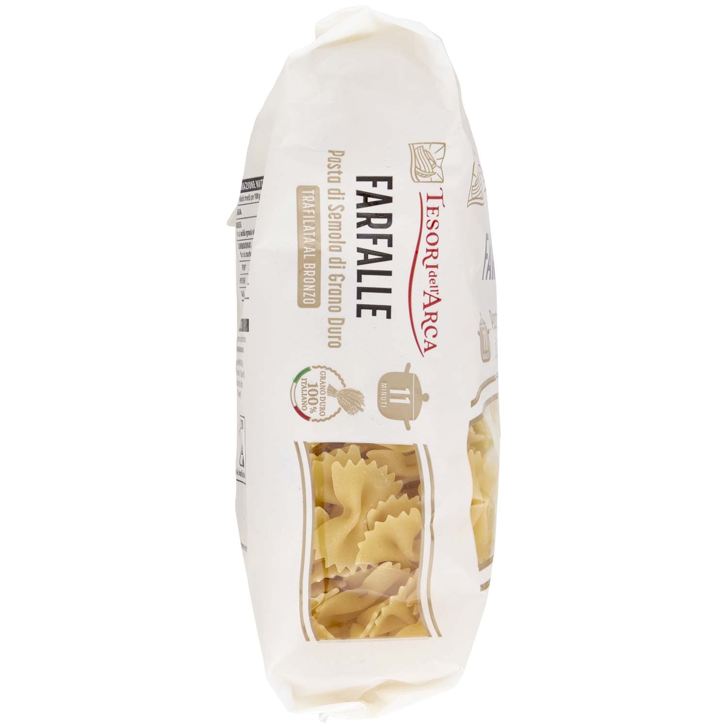 TESORI DELL'ARCA Pasta di Semola di Grano Duro Farfalle 500 g – immagine 3