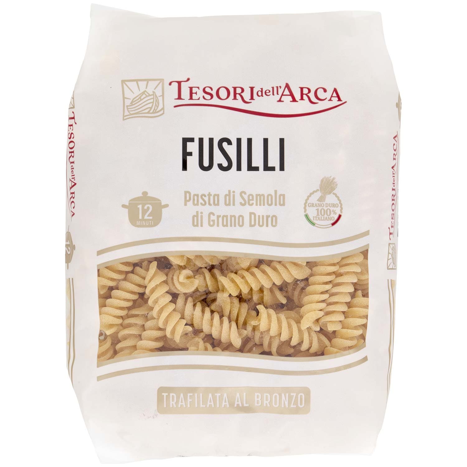 TESORI DELL'ARCA Pasta di Semola di Grano Duro Fusilli 500 g – immagine 2