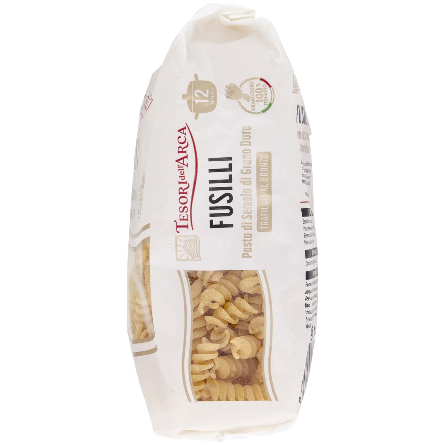 TESORI DELL'ARCA Pasta di Semola di Grano Duro Fusilli 500 g – immagine 5