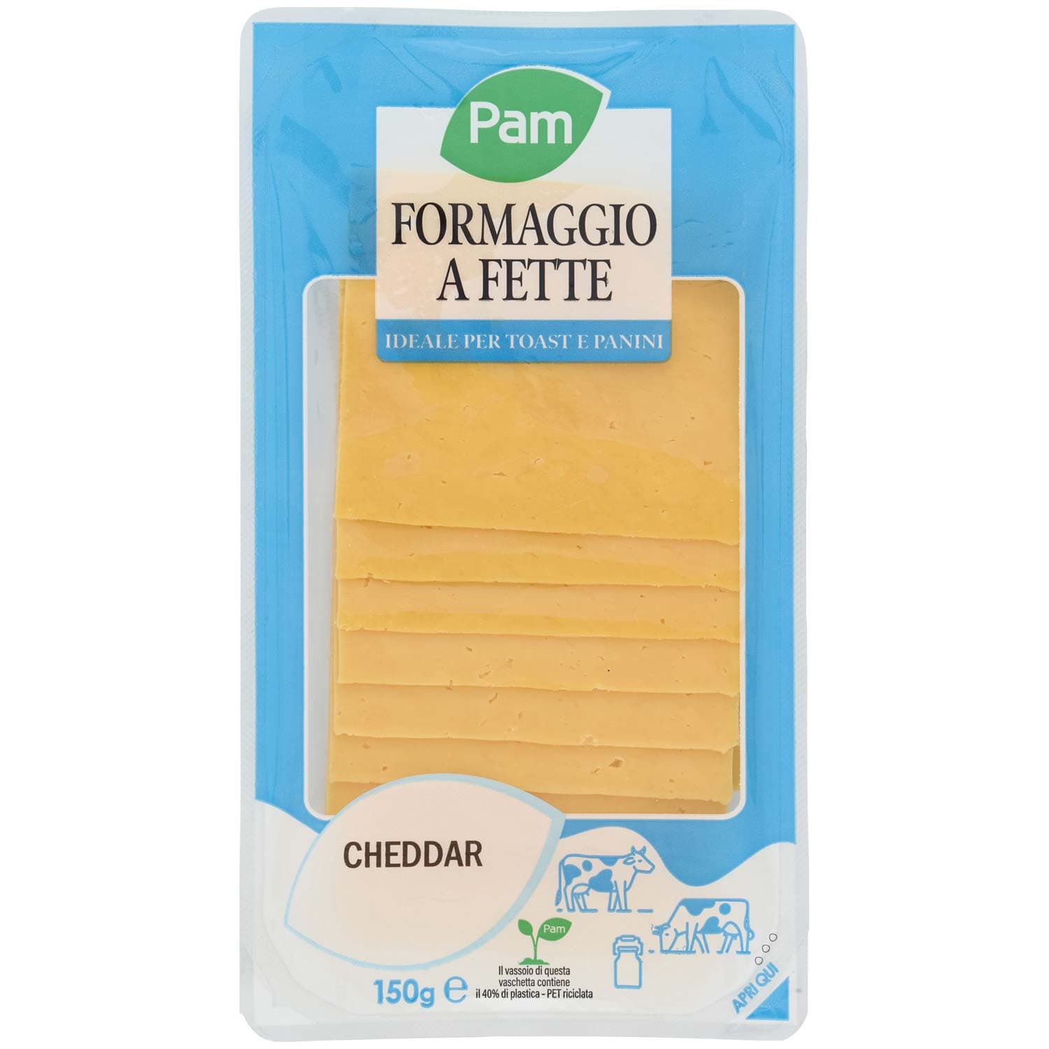 PAM Formaggio a Fette Cheddar 150 g – immagine 2