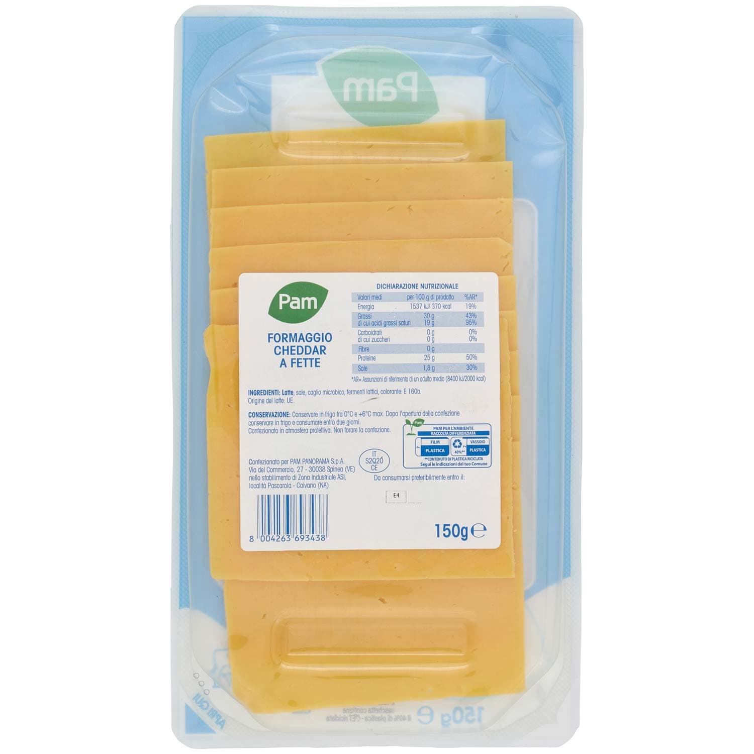 PAM Formaggio a Fette Cheddar 150 g – immagine 4