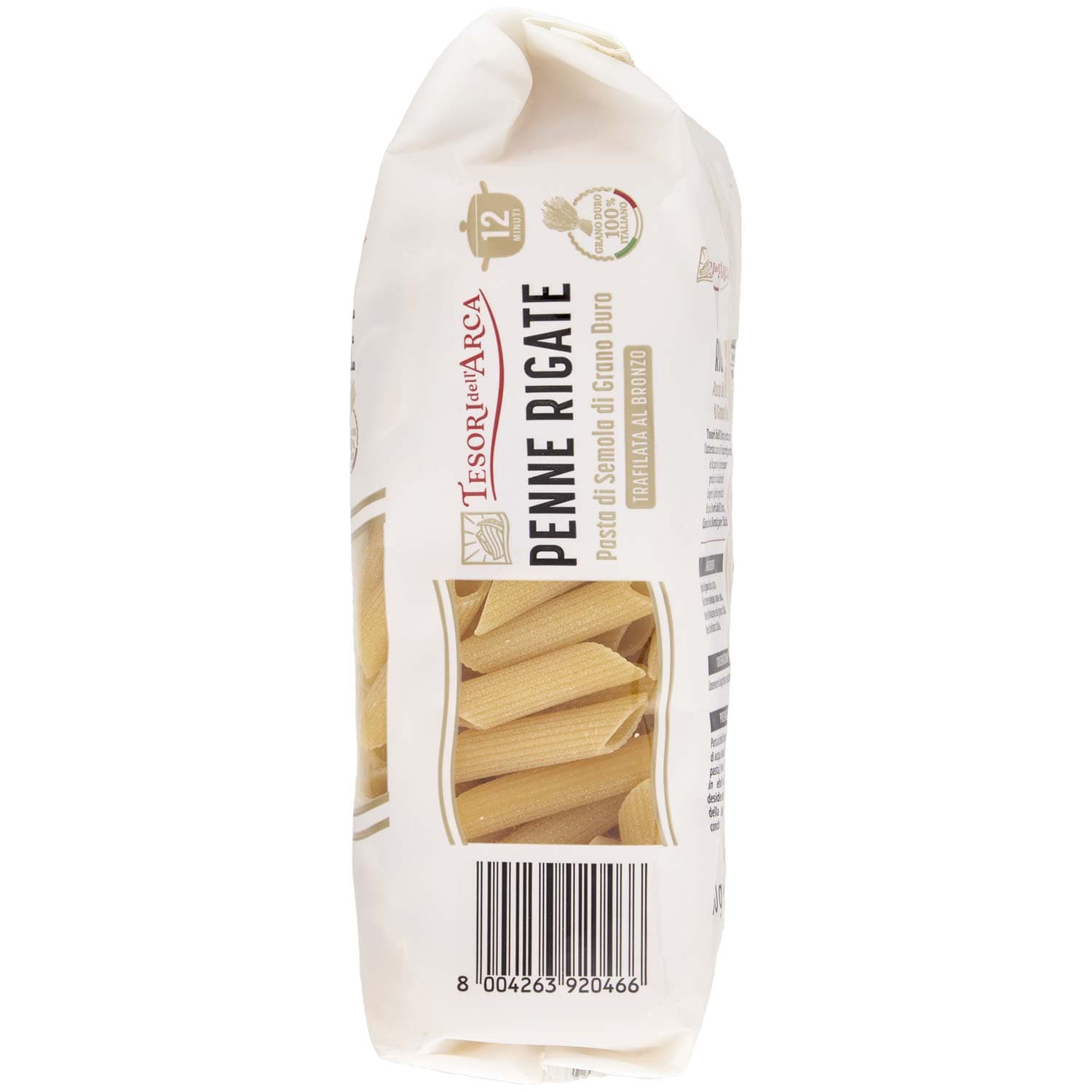 TESORI DELL'ARCA Pasta di Semola di Grano Duro Penne Rigate 500 g – immagine 5