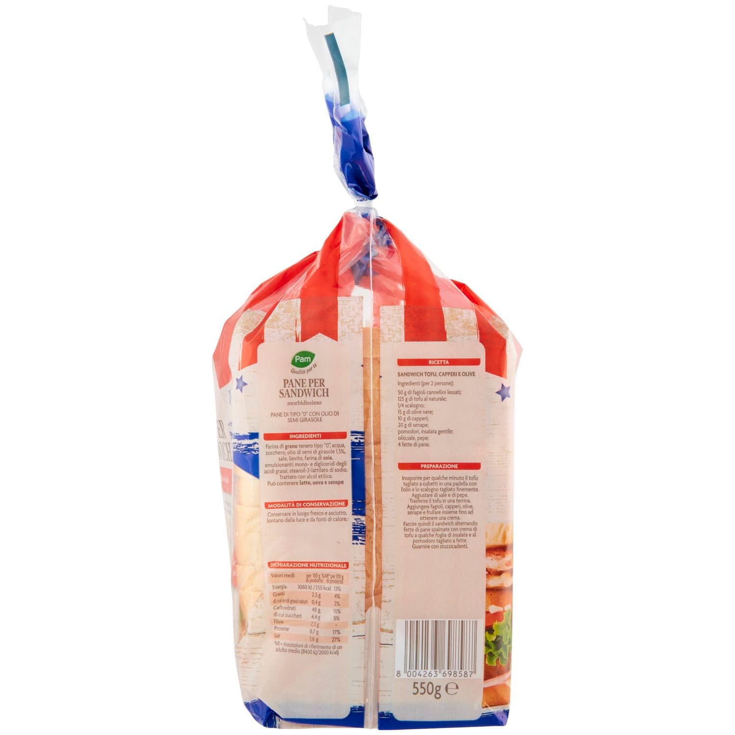 PAM Qualità per te Pane per Sandwich morbidissimo 550 g – immagine 5