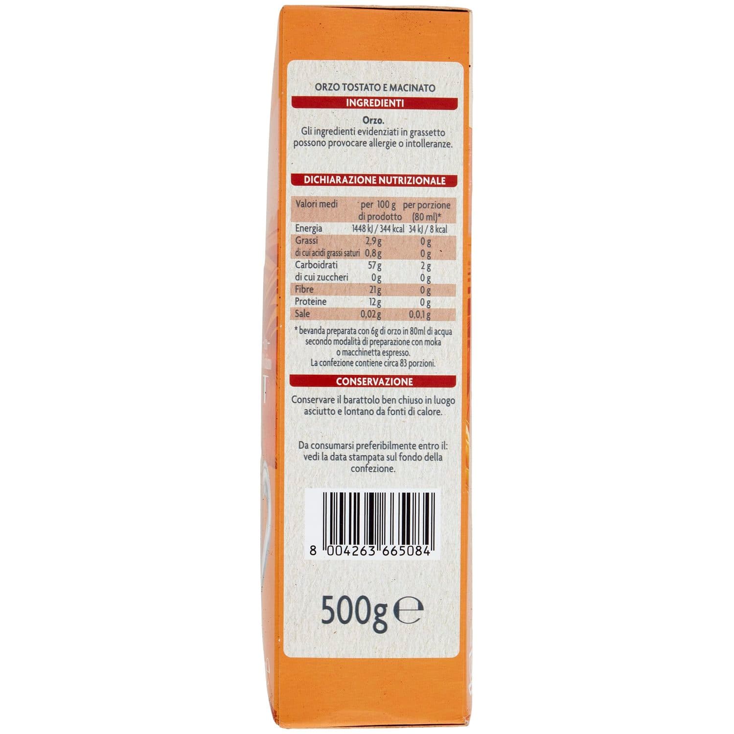 PAM Qualità per te Orzo Tostato macinato 500 g – immagine 3